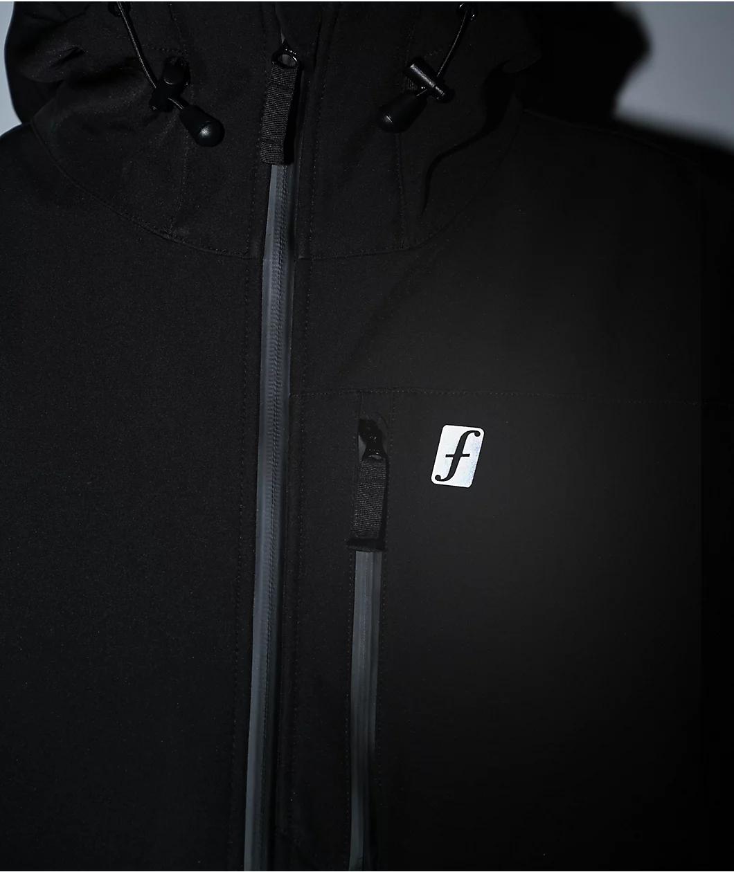 Forum Riding Black Softshell Anorak Snowboard Jacket Product Image