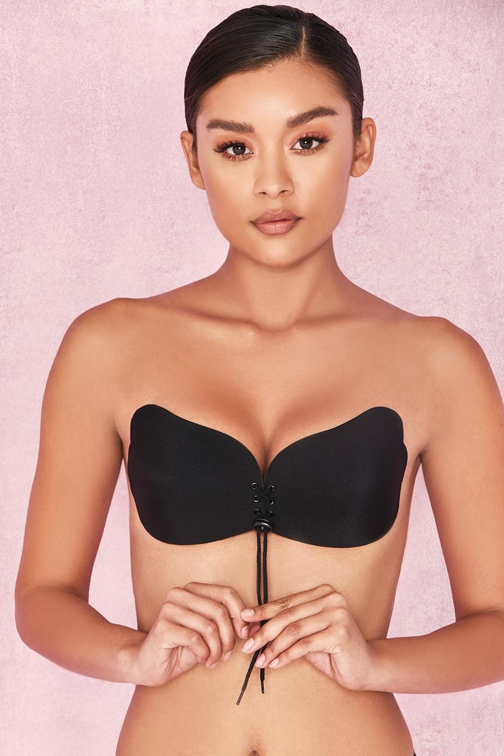Ultra  push up invisible bra - black Product Image