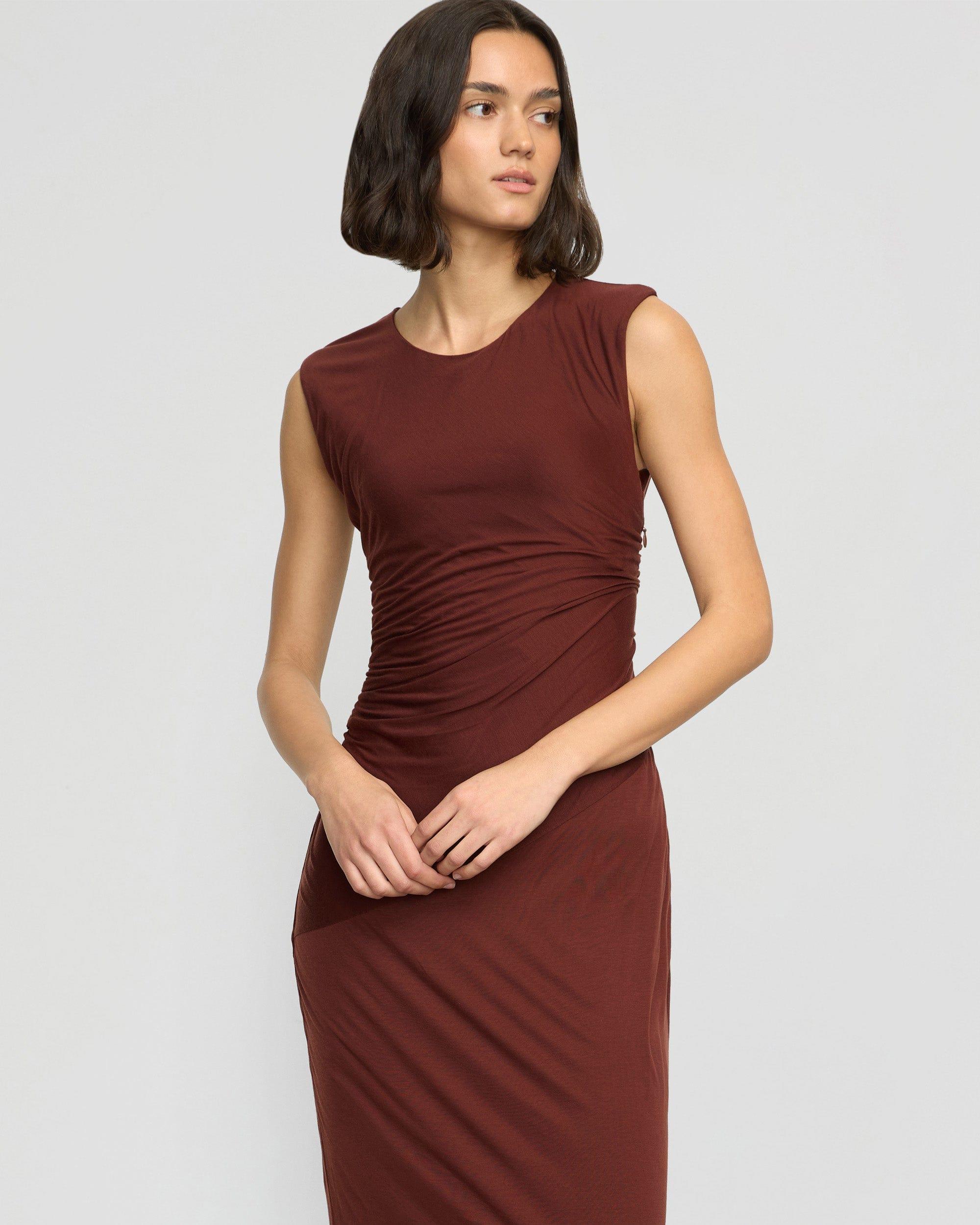 Rowena Twisted Tencel Jersey Dress Product Image