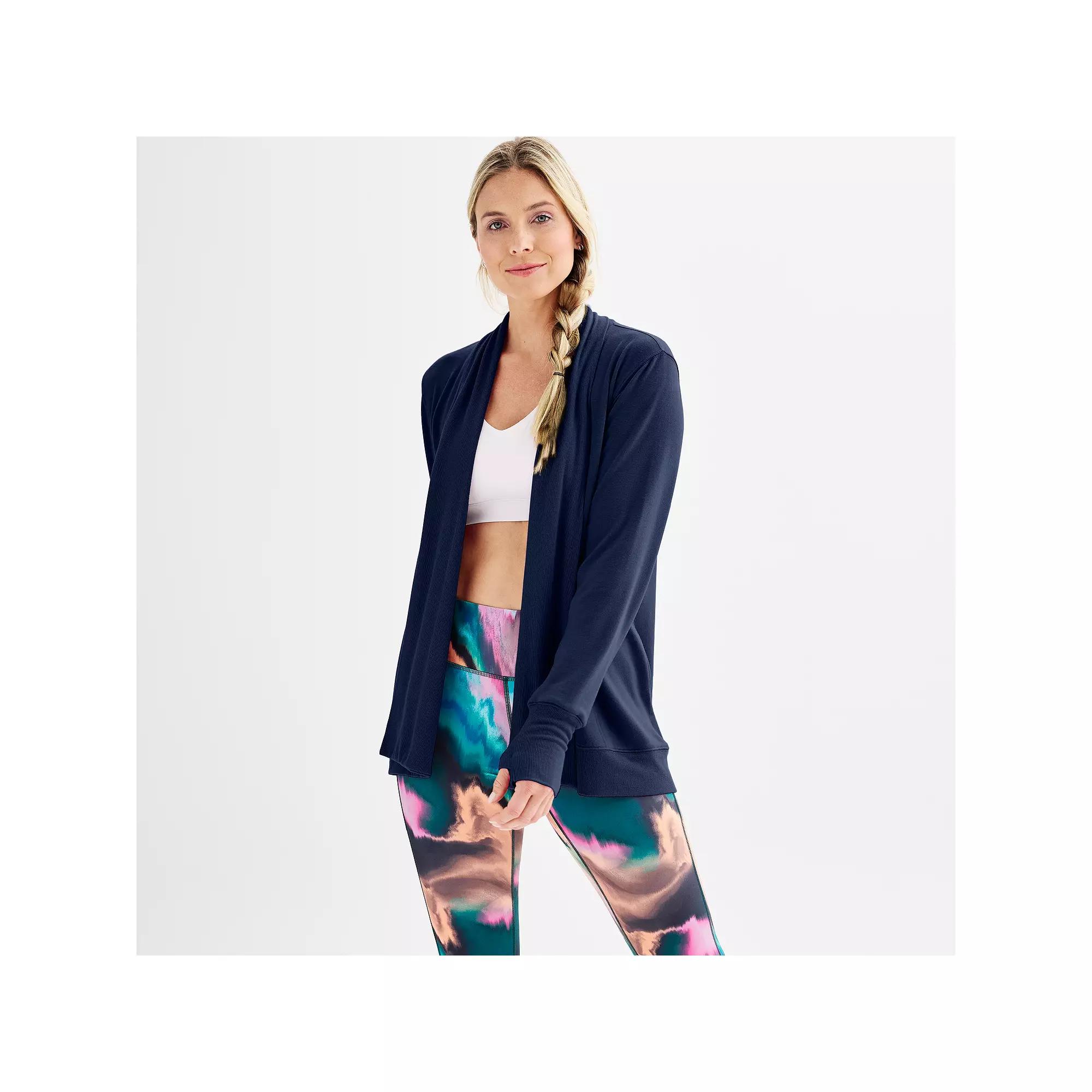 Women's Tek Gear® French Terry Wrap, Size: Small, Blue Romance Product Image