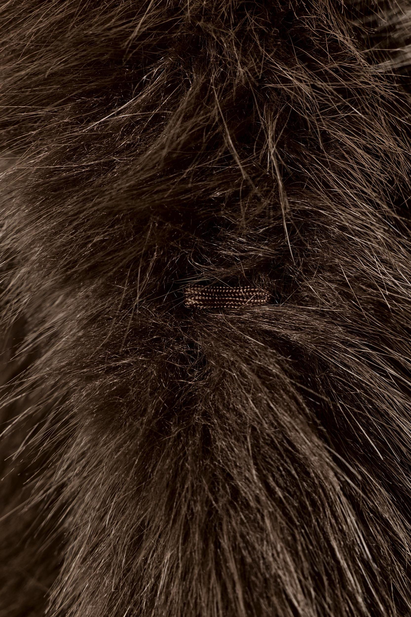 SHORT FAUX FUR COAT Product Image