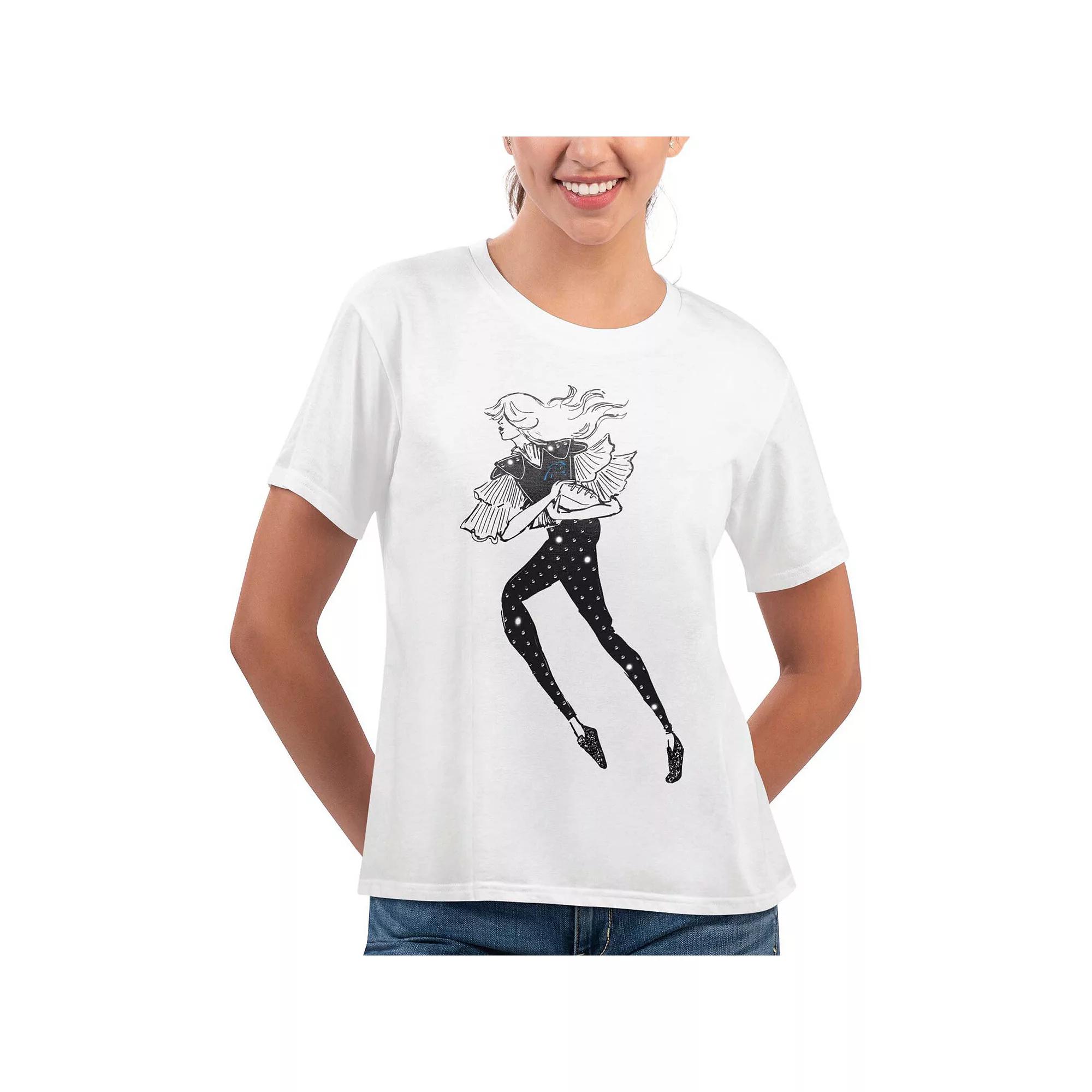 Women's G-III 4Her by Carl Banks White Las Vegas Raiders Play The Ball T-Shirt,  Product Image
