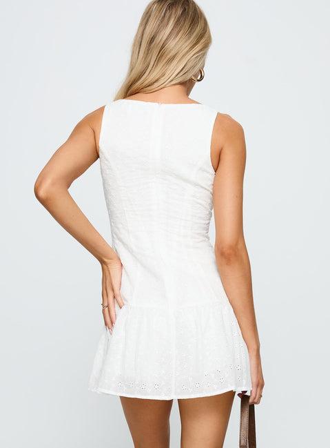 Veyla Frill Playsuit White Product Image