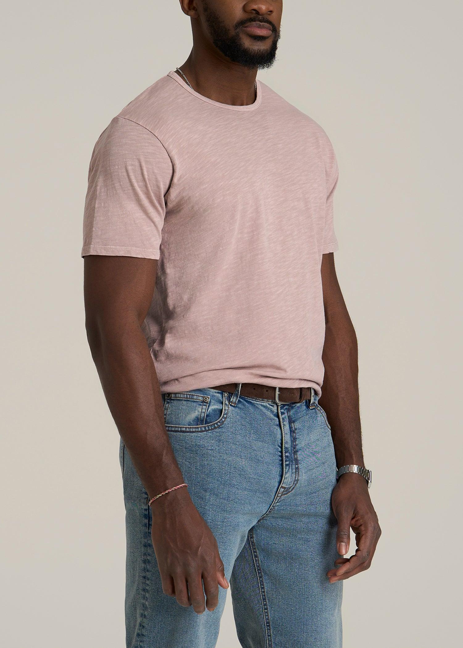 REGULAR-FIT Slub Tee for Tall Men in Desert Rose Product Image