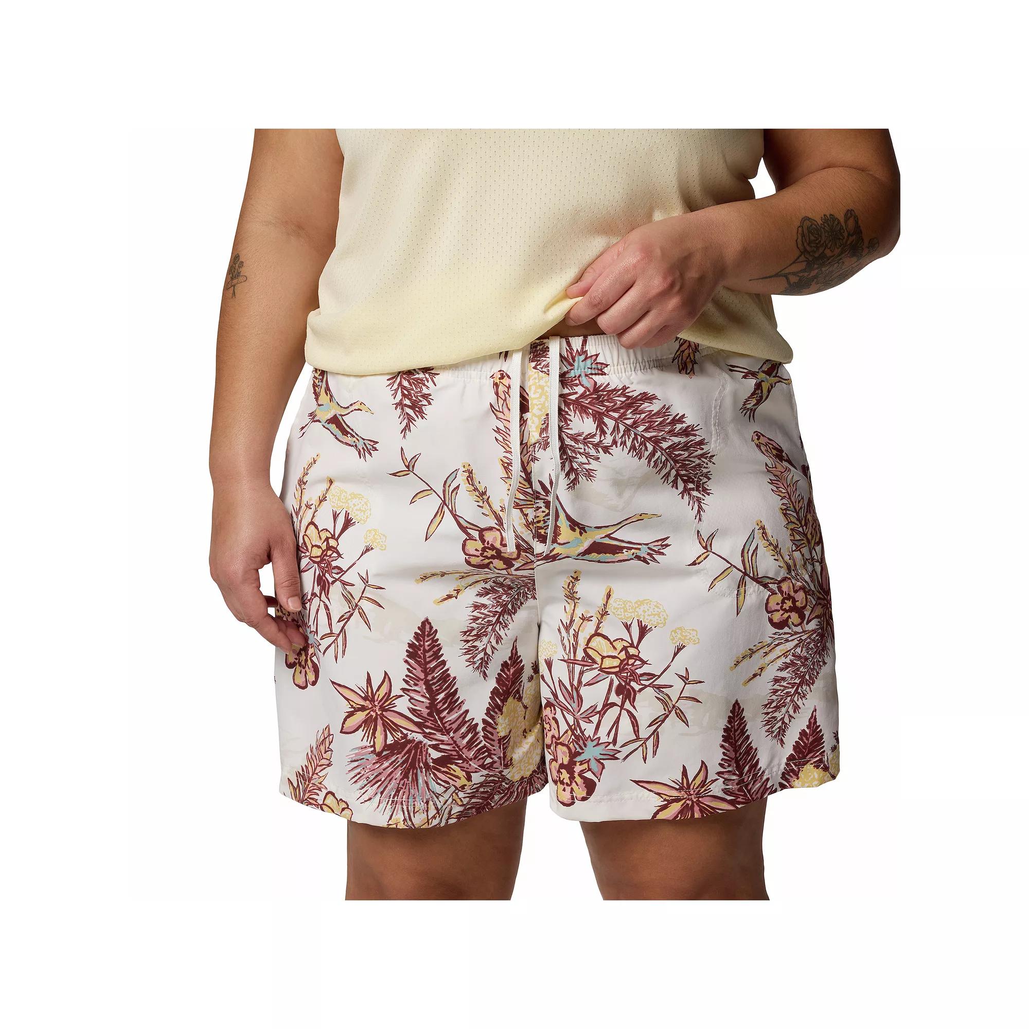 Columbia Womens Sandy River Printed Shorts III - Plus Size- Product Image