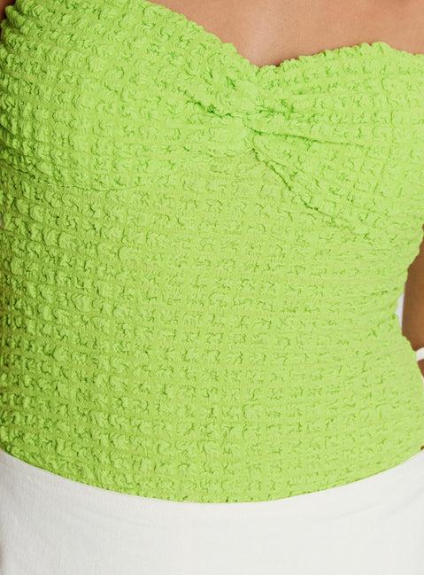 Private Party Strapless Bodysuit Green Product Image