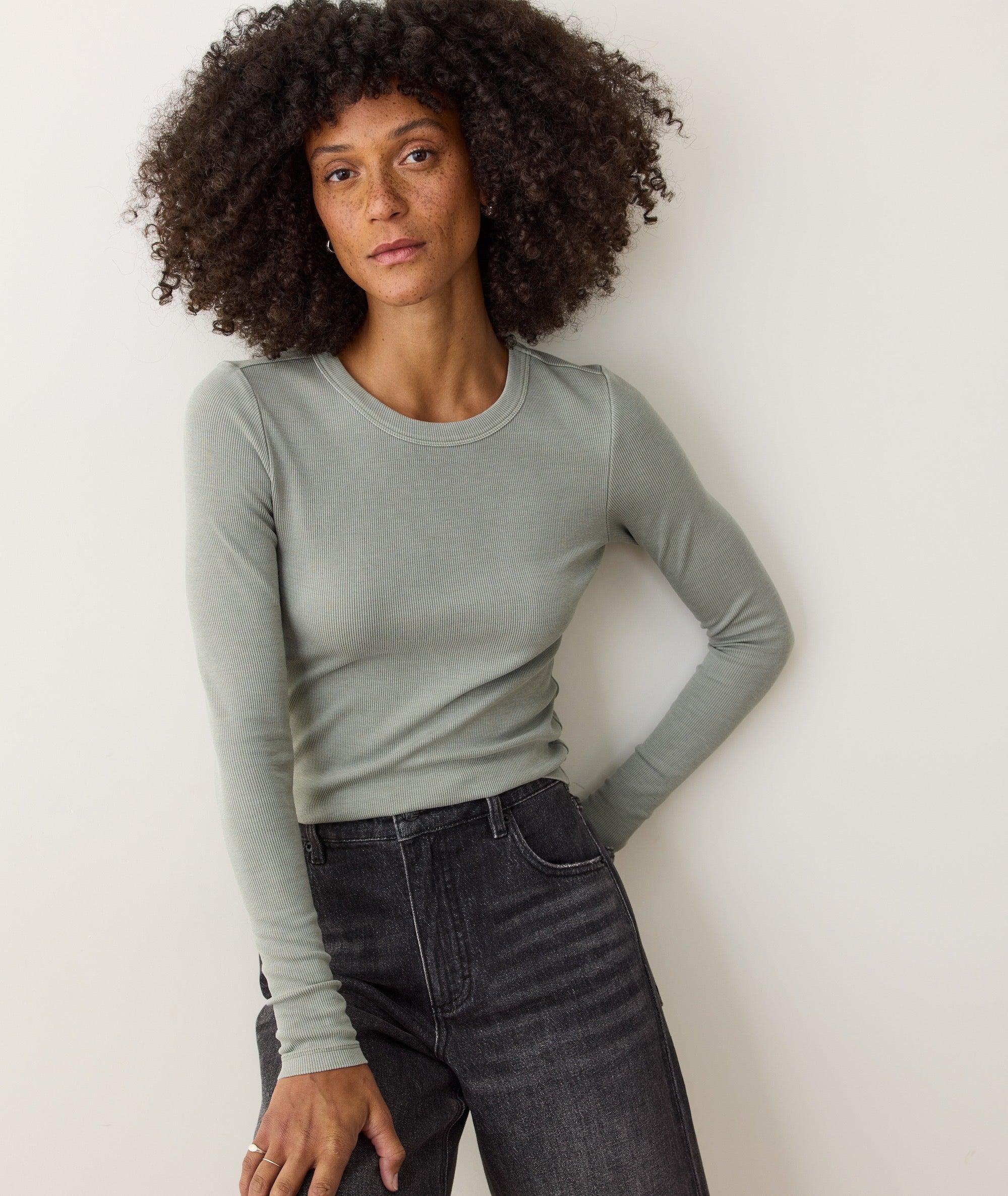 Lexi Rib Sun-In Longsleeve Crew Tee Product Image