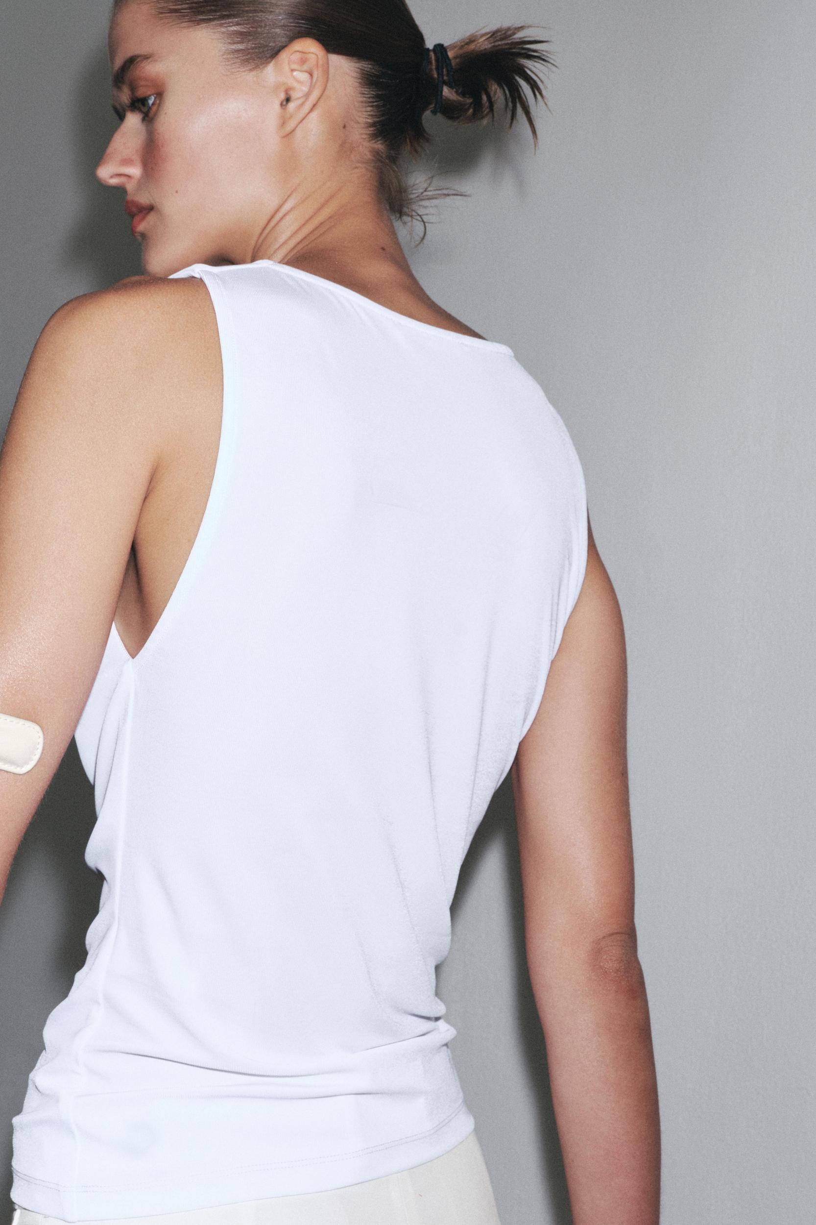 FLOWY DRAPED TOP Product Image