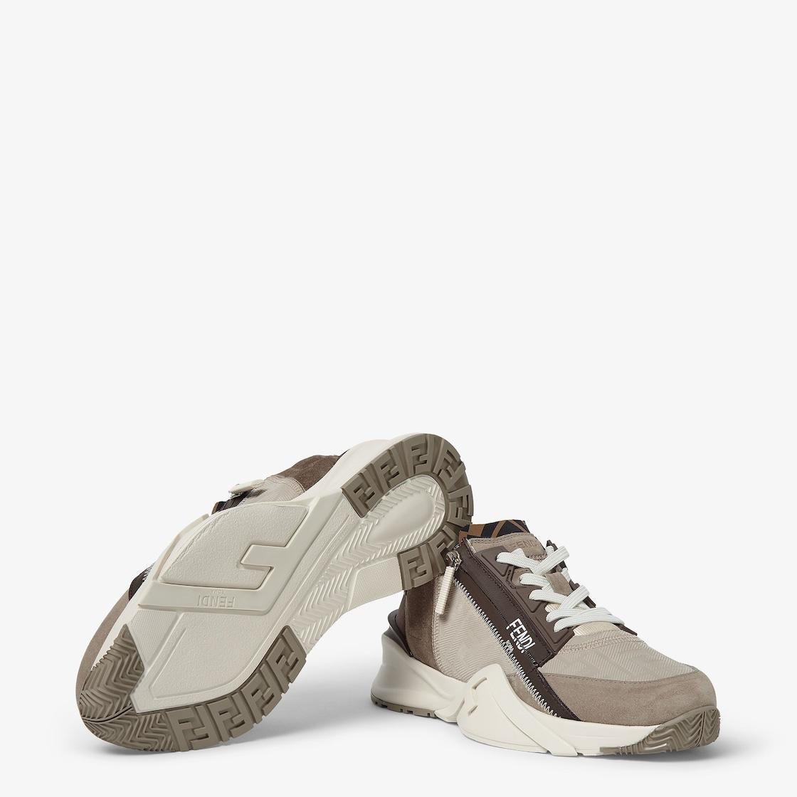 Fendi Flow SneakersBeige nubuck leather low-tops Product Image