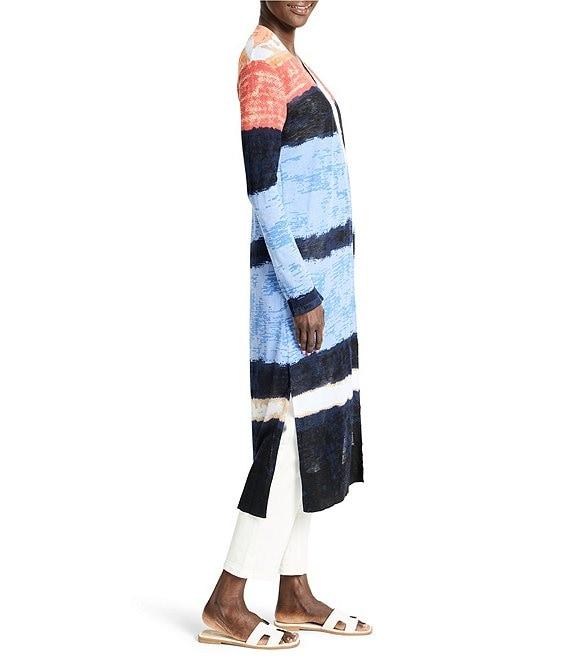 NIC + ZOE Painted Peninsula Open Front Long Sleeve Cardigan Product Image