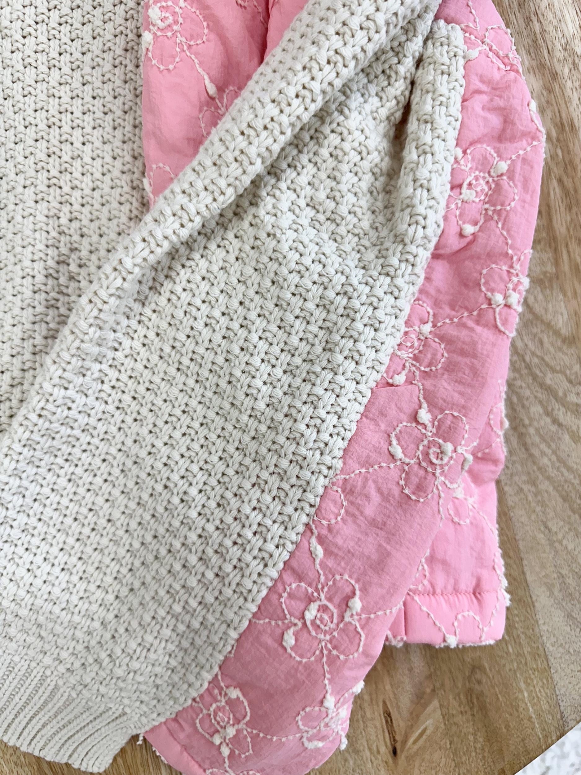 Pink Blossom Quilted Kit Sweater Product Image