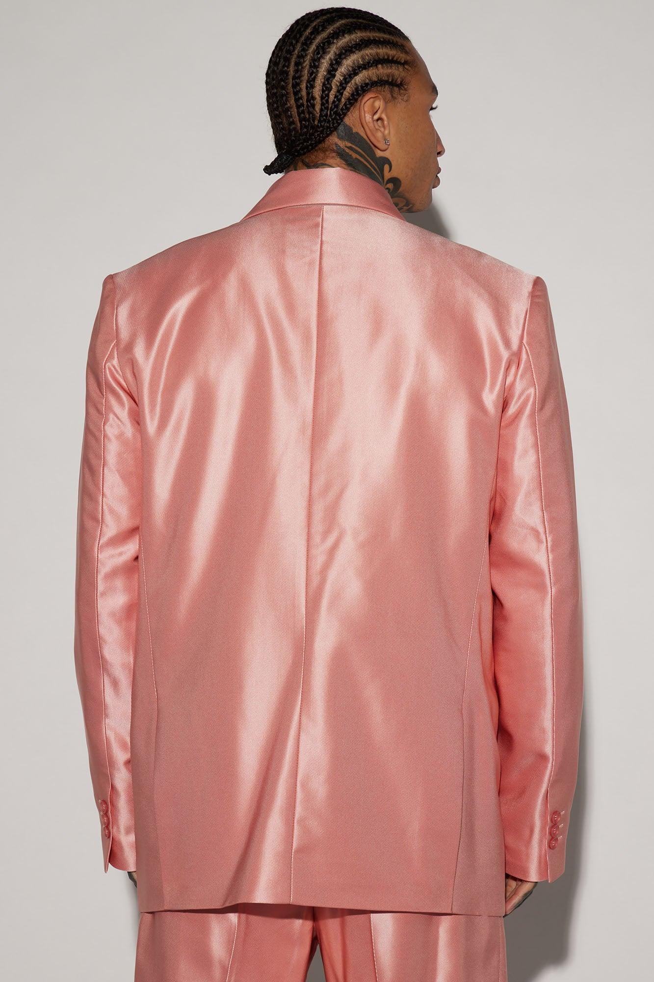 Call On Me Boxy Double Breasted Suit Jacket - Mauve Product Image