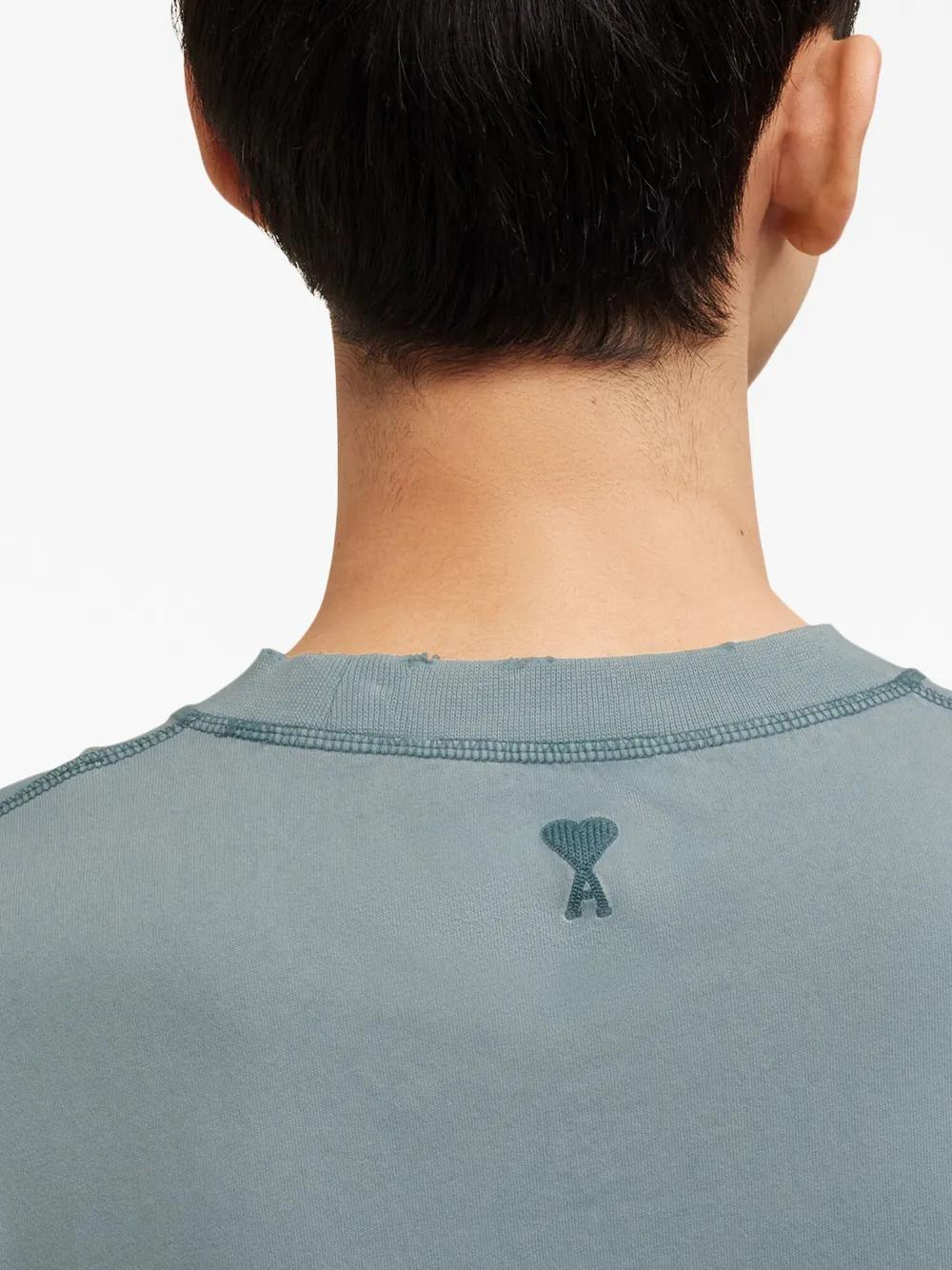 logo-embroidered cotton T-shirt Product Image