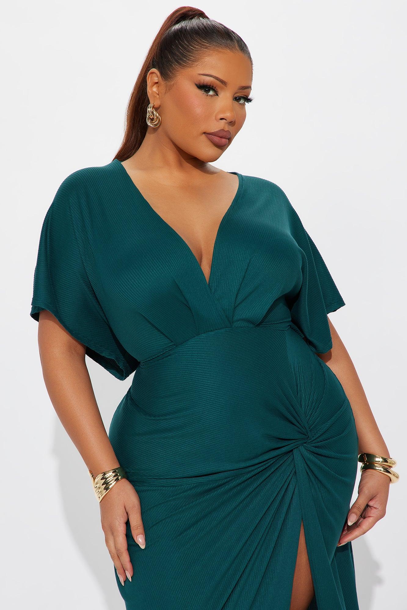 Stunning Scenes Maxi Dress - Hunter Green Female Product Image