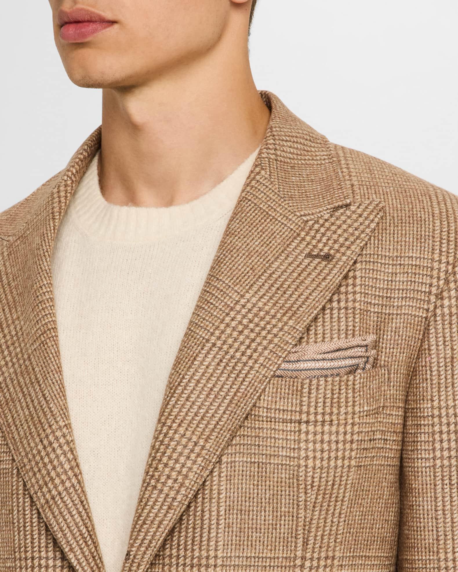 Men's Prince of Wales Single-Breasted Sport Coat Product Image