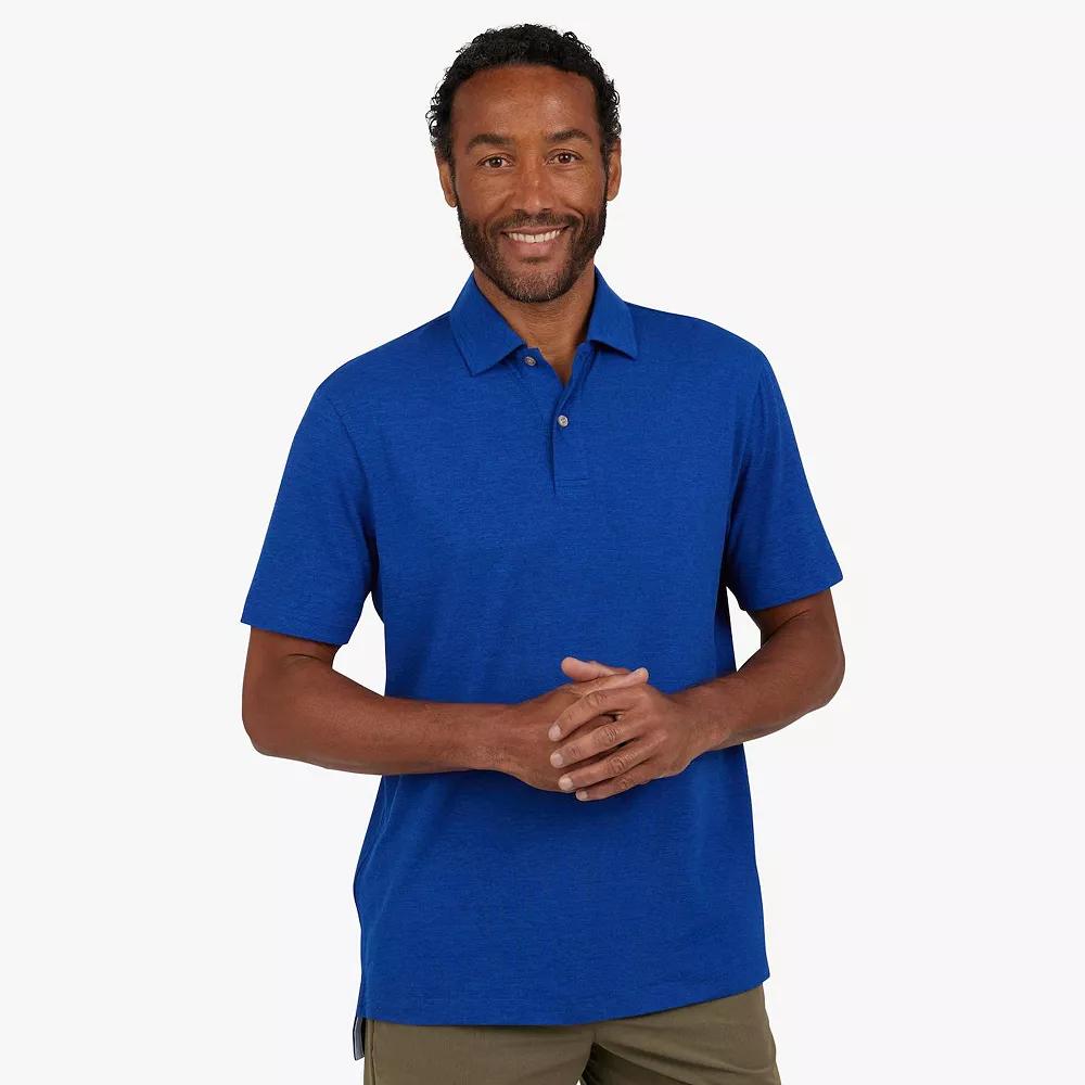 Men's Chaps Short Sleeve Performance Polo, Size: Small, Blue Blue Product Image