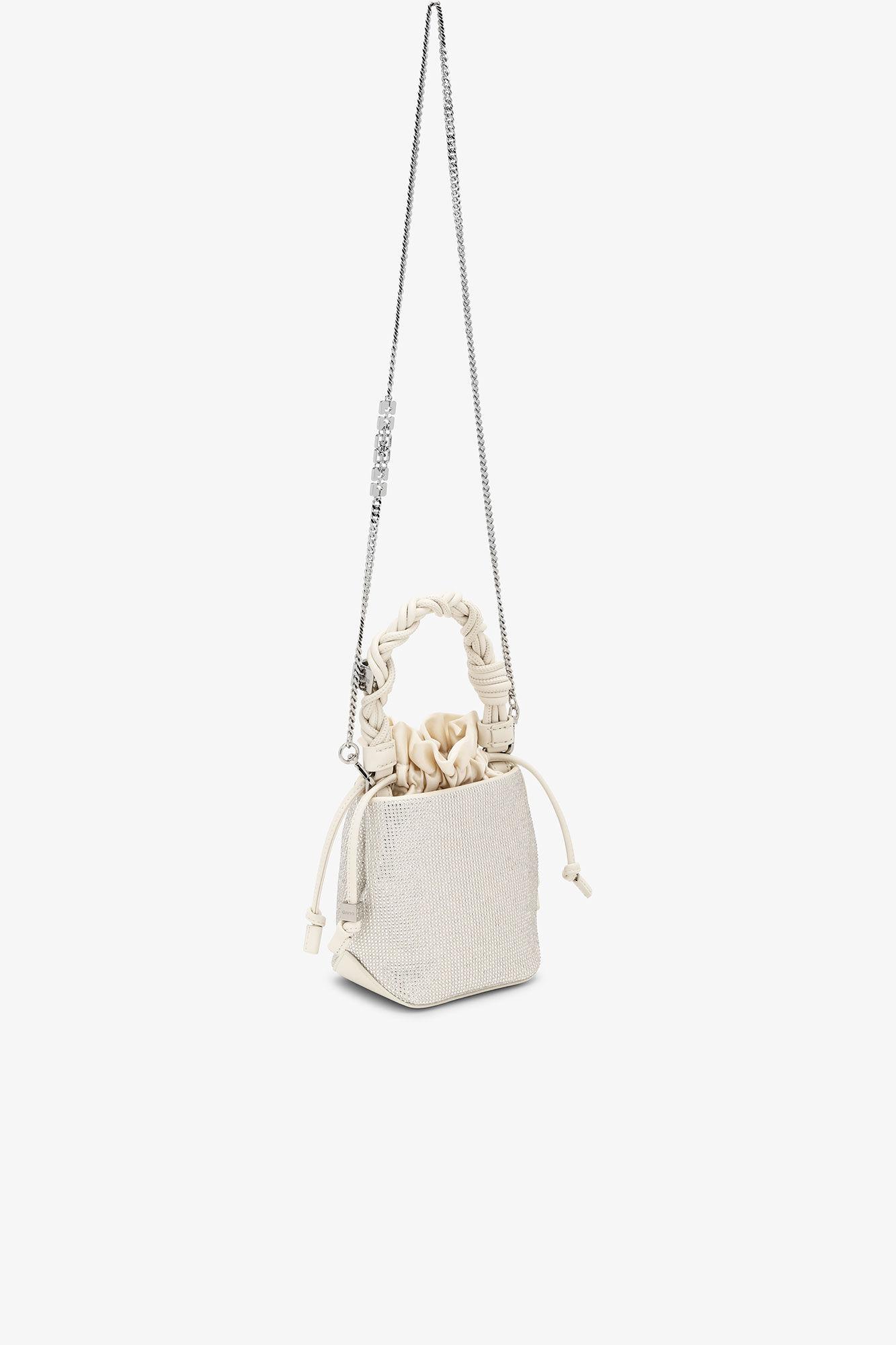 Ivory Mini GANNI Bou Bucket Bag Product Image