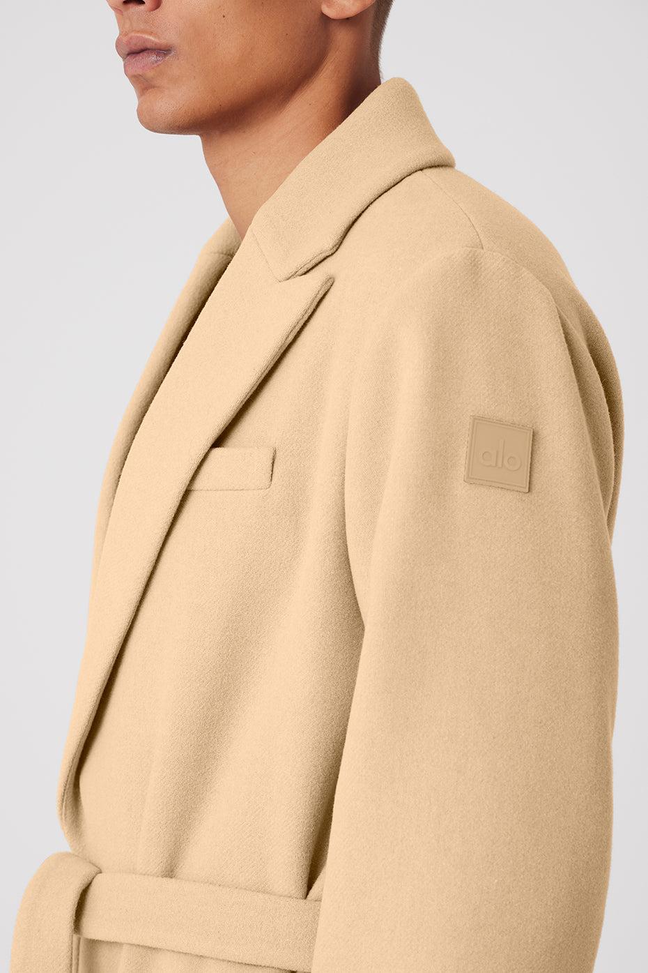 Wool Gameday Overcoat - Camel Male Product Image