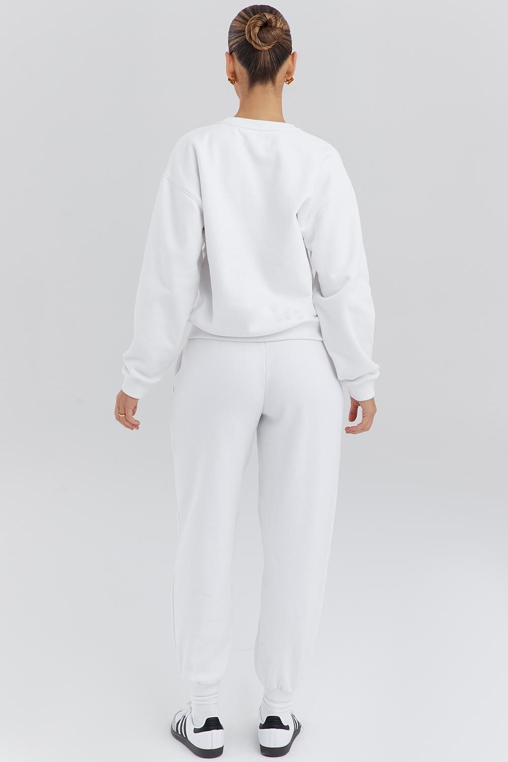 Coast  white fleece back jogging trousers Product Image