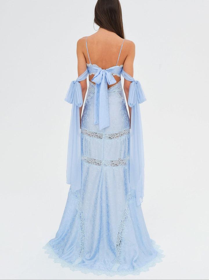 Rita Lace Gown — Blue Product Image