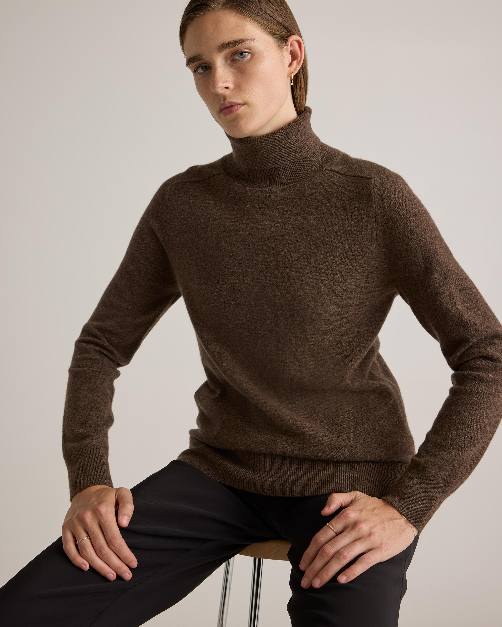 Quince | Women's Mongolian Cashmere Turtleneck Sweater Product Image
