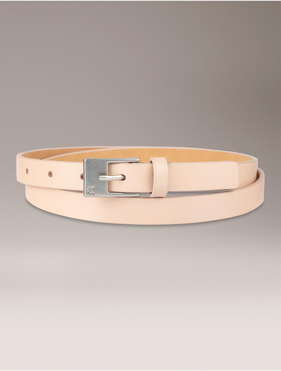 Calvin Klein Womens Slim Harness Buckle Belt - Neutral Product Image