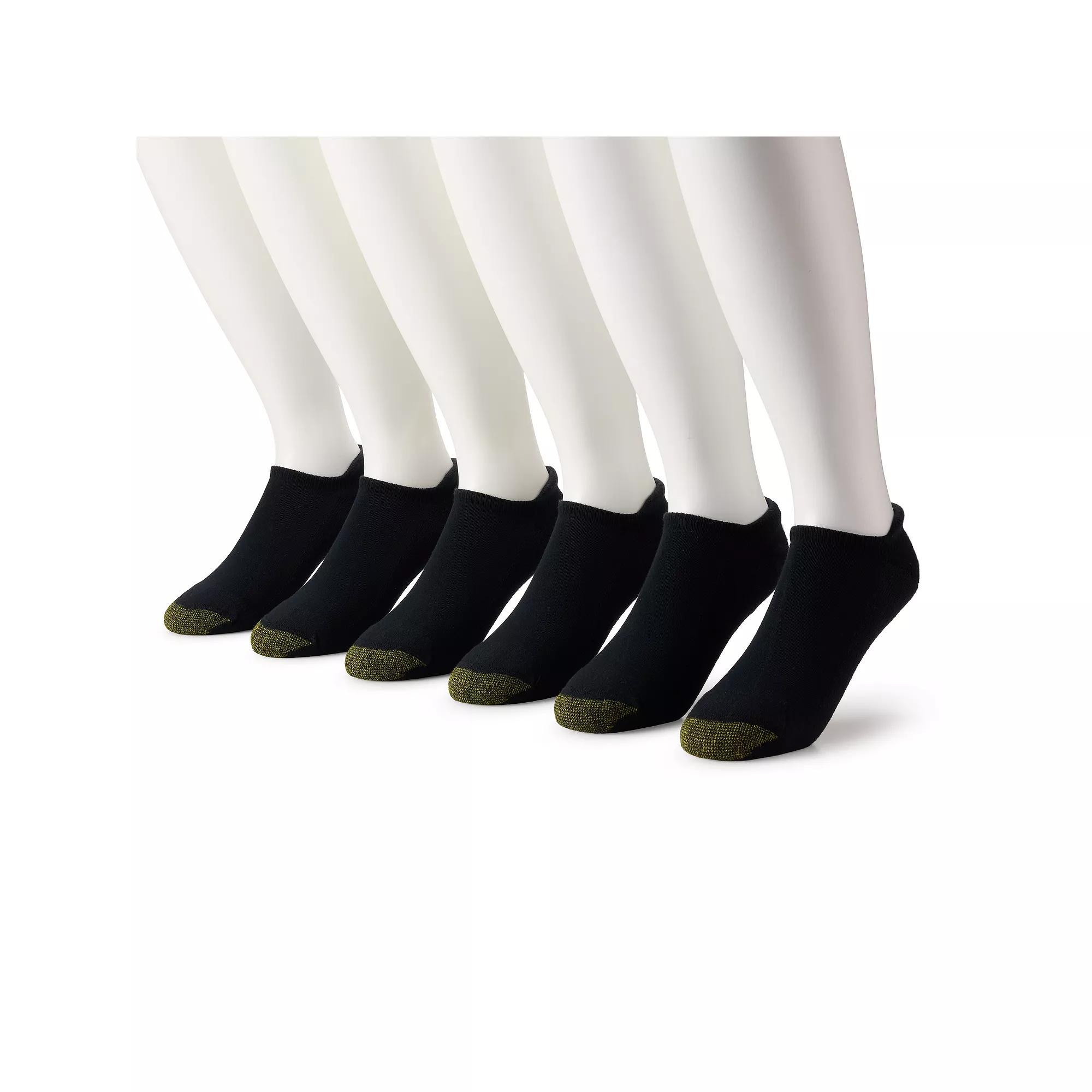Men's GOLDTOE® 6-Pack Athletic Heel Tab No-Show Socks,  Product Image
