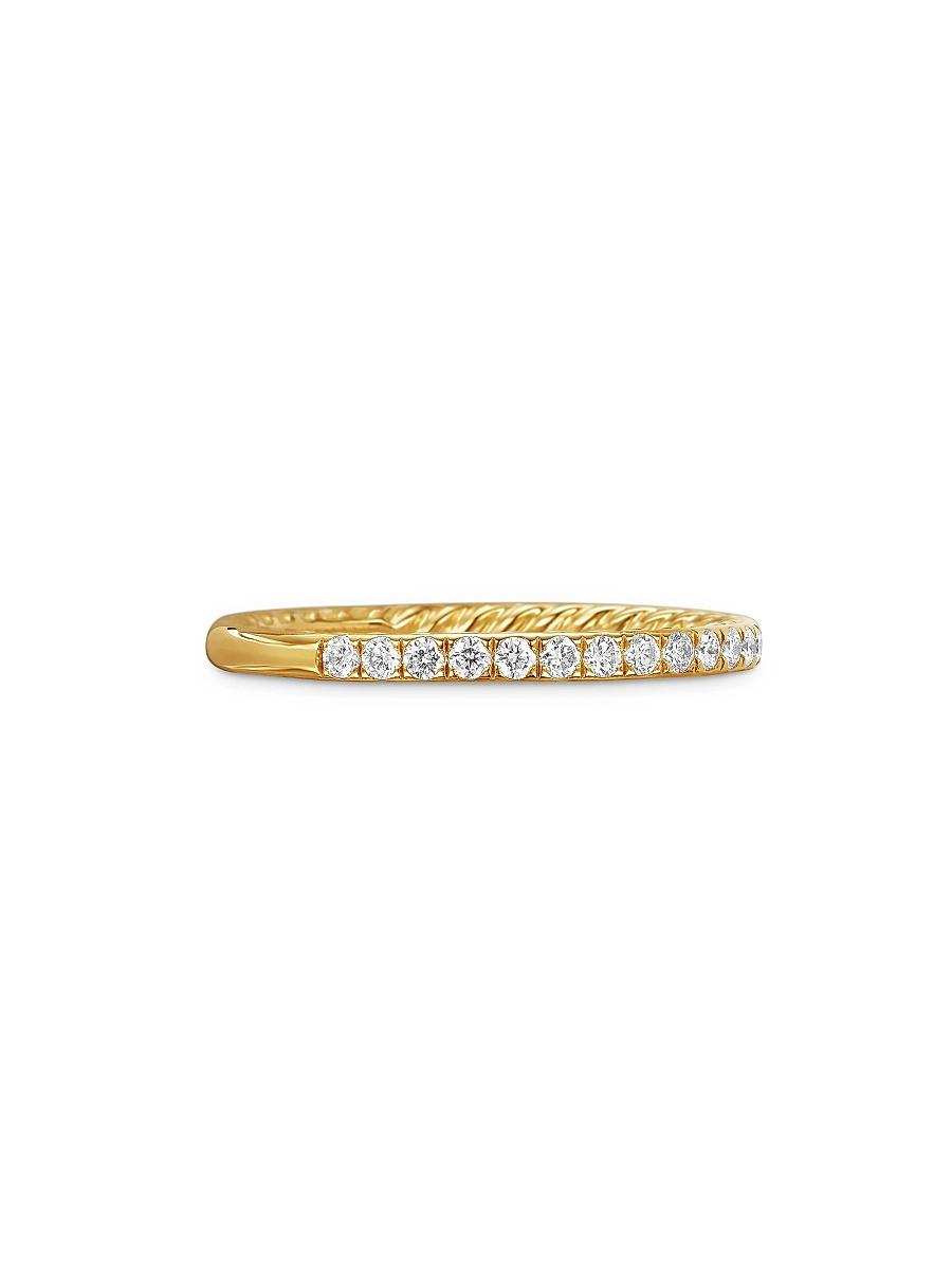Womens DY Eden Partway Band Ring in 18K Yellow Gold Product Image