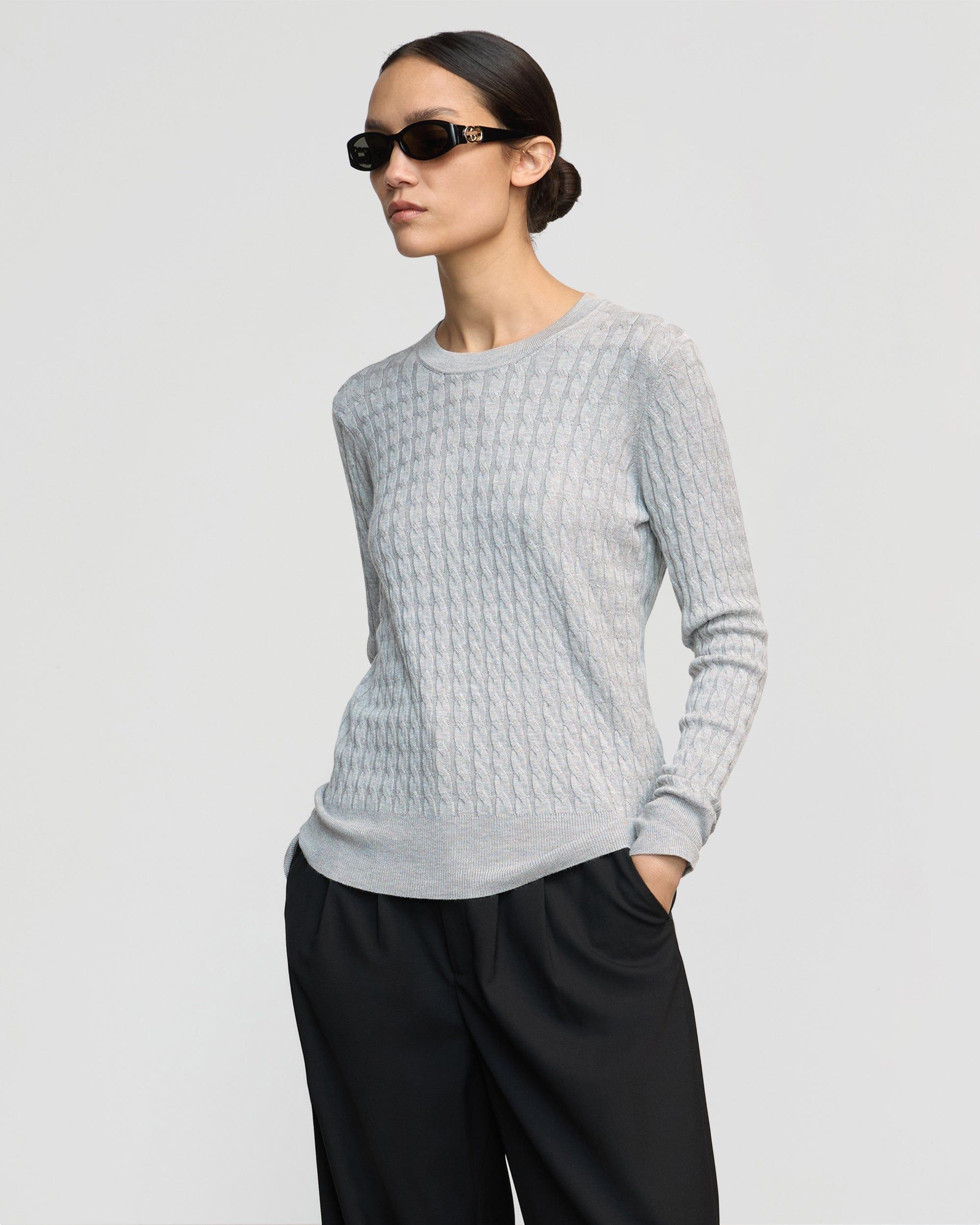 Rania Lightweight Cable Sweater Product Image
