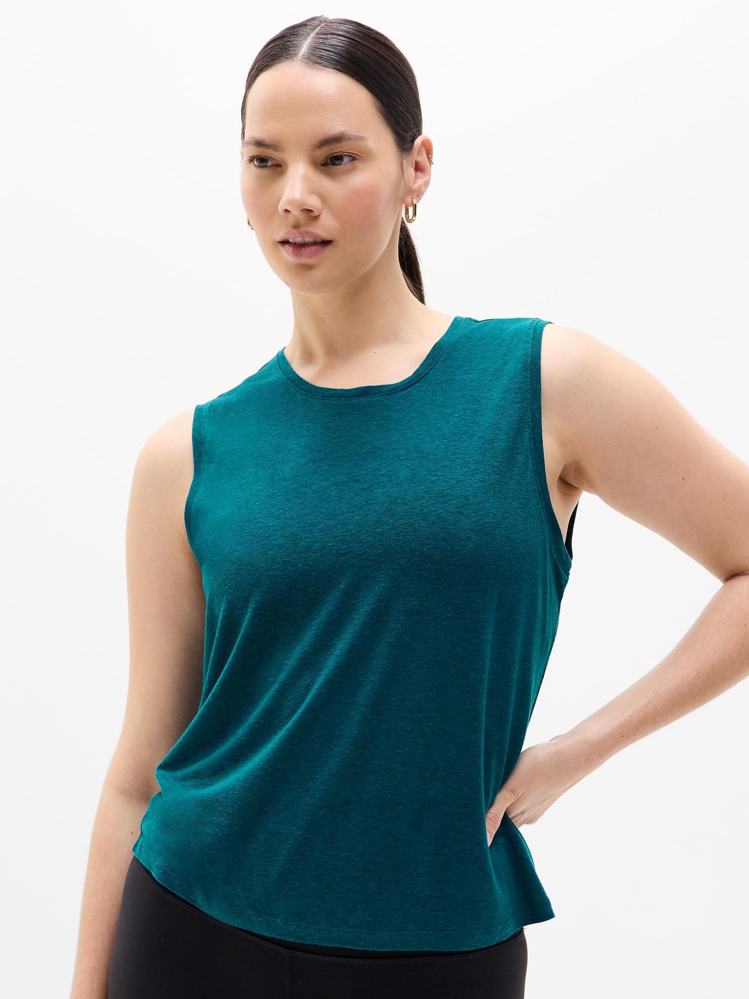 Getaway Linen Blend Muscle Tank Product Image