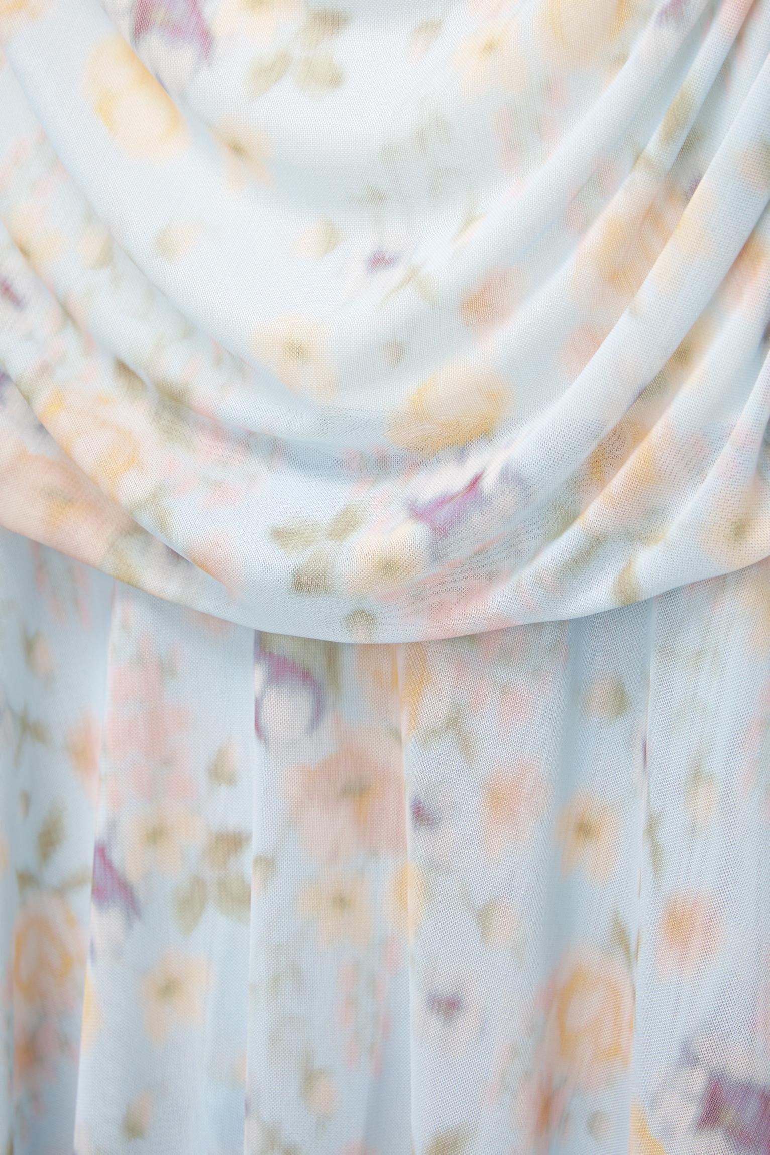 Floral tulle midi dress Product Image