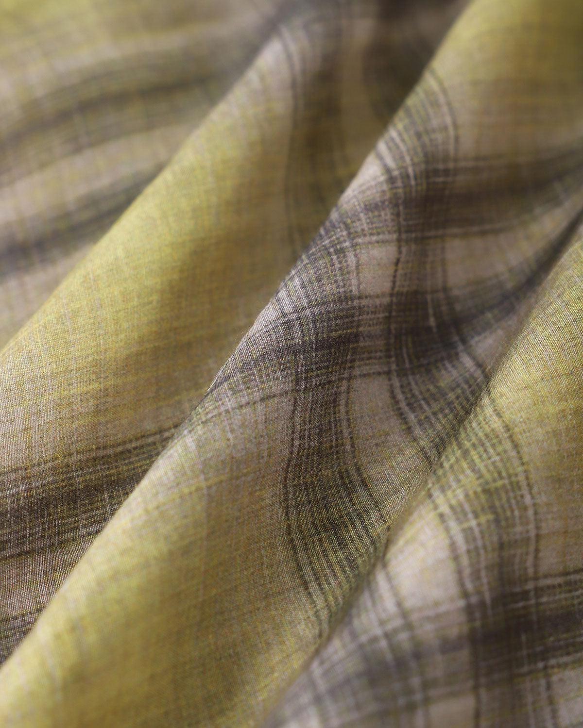 Yellow Plaid Lyocell Shirt Product Image