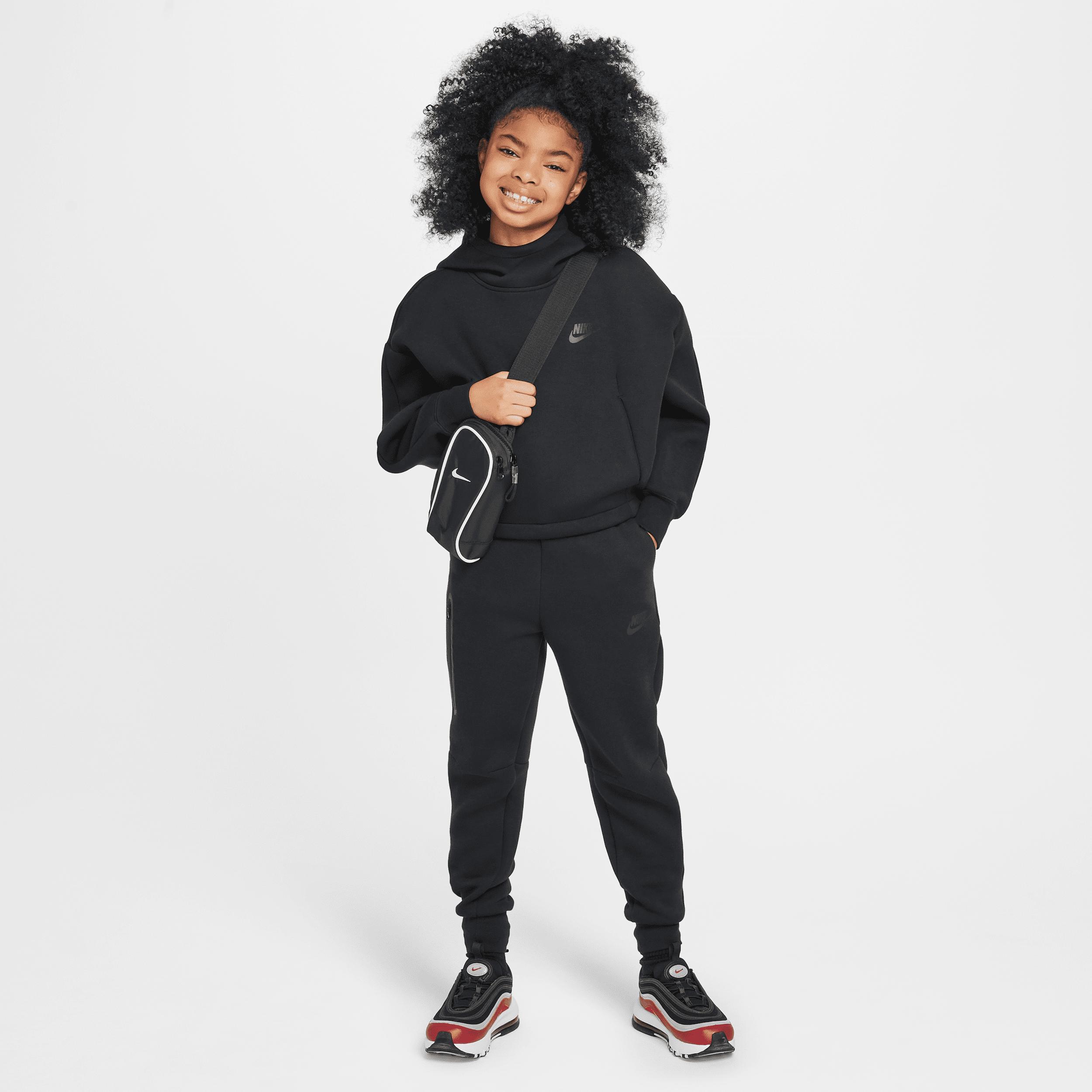 Unisex Nike Sportswear Tech Fleece Girls Oversized Hoodie | HF8188-010 Product Image