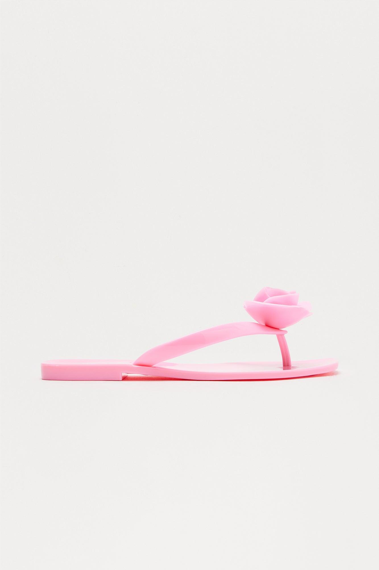 Rosie Jelly Flip Flops - Pink Product Image