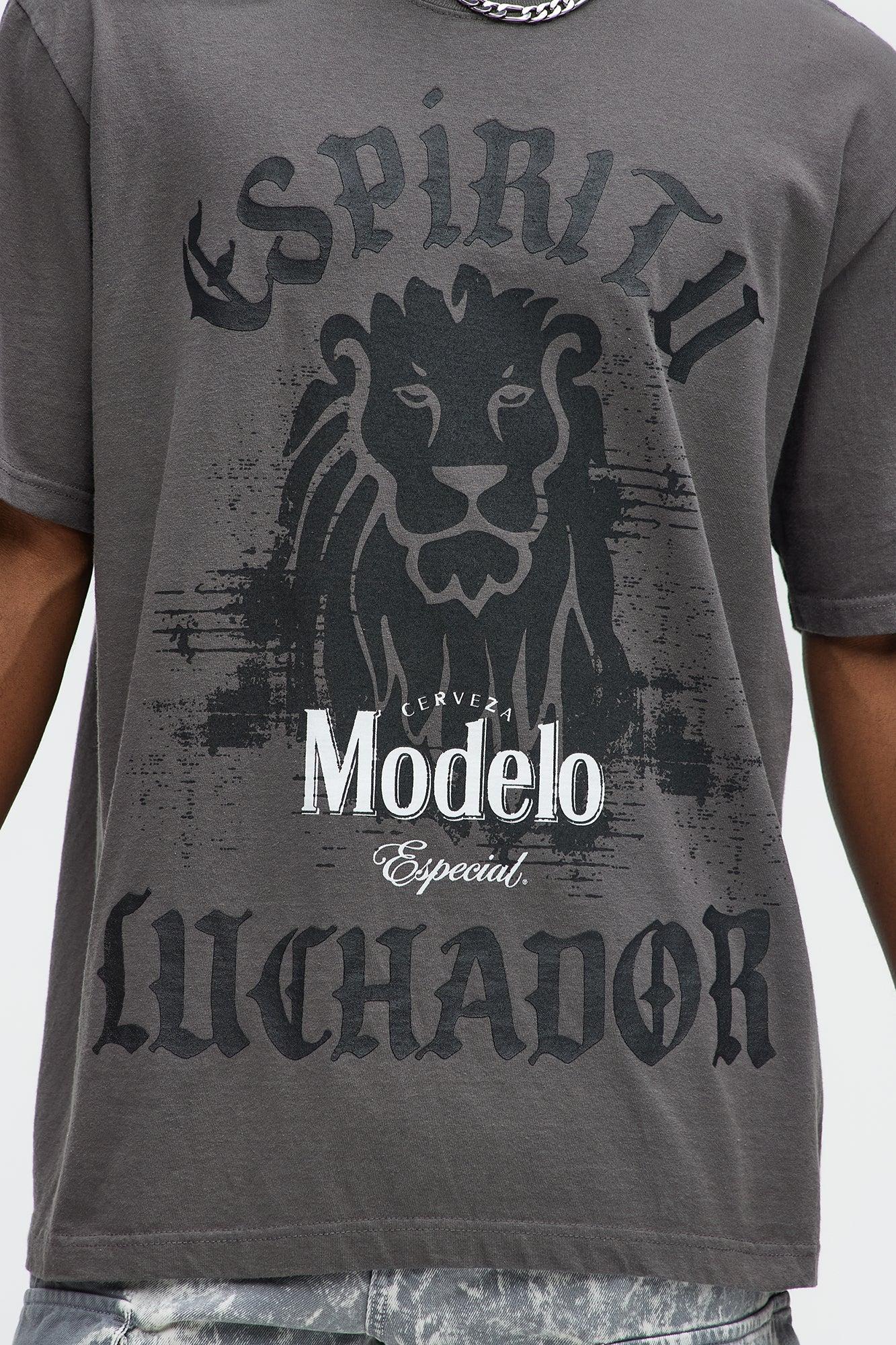 Modelo Espiritu Luchador Short Sleeve Tee - Black Product Image
