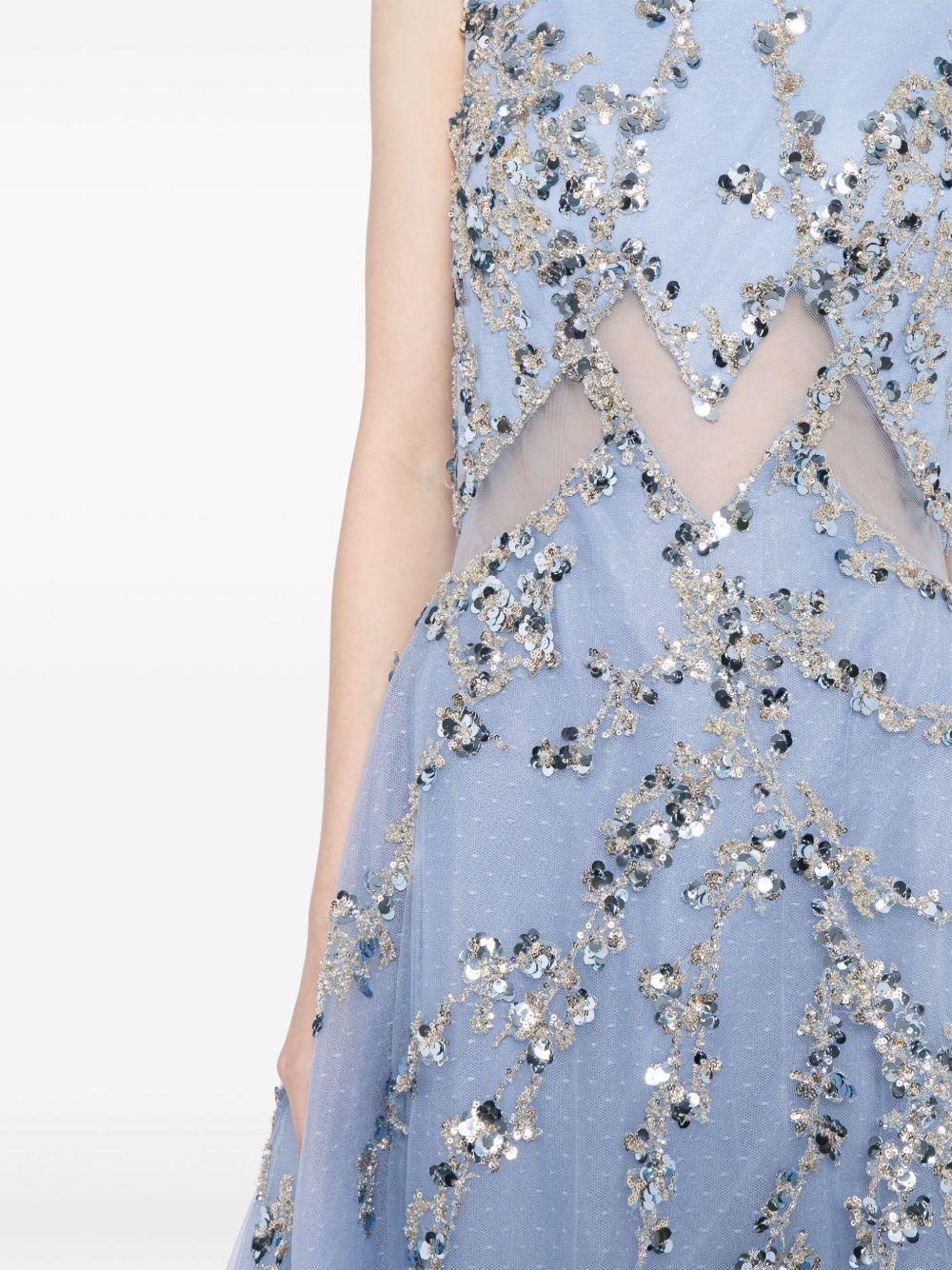 sequin-embellished tulle gown Product Image