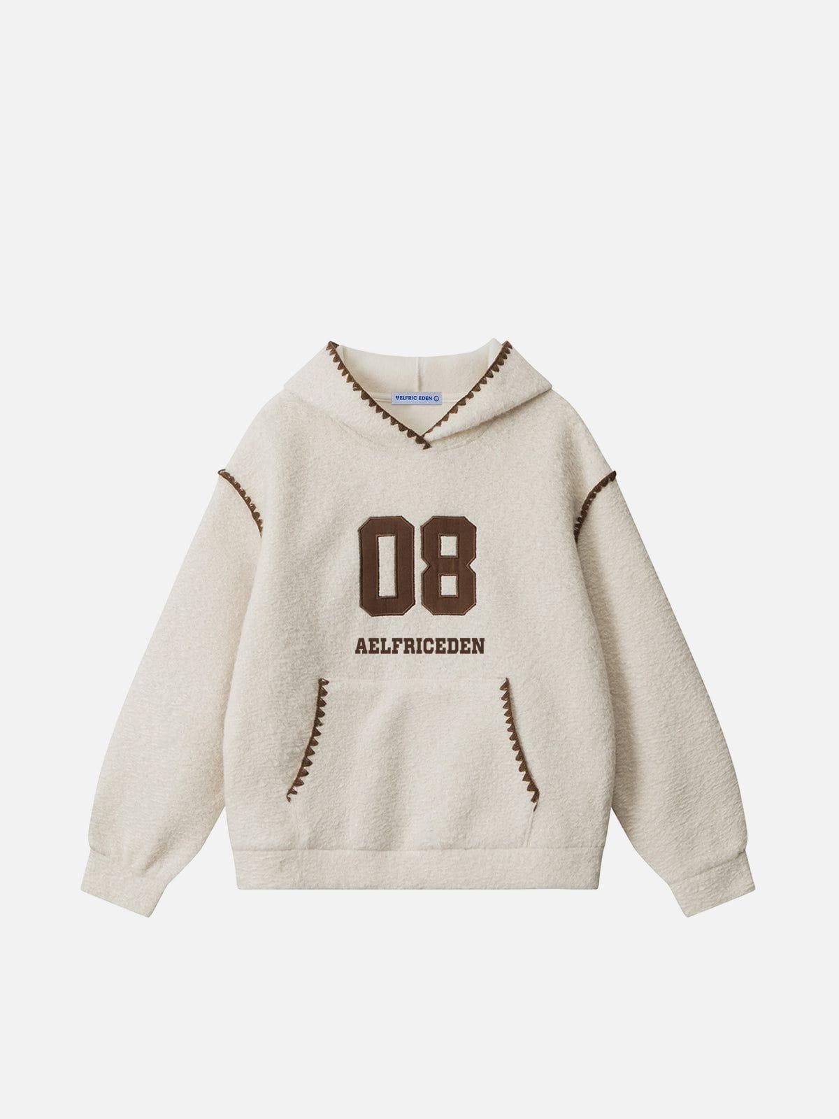 Aelfric Eden 08 Graphic Boxy Pullover Hoodie Female Product Image