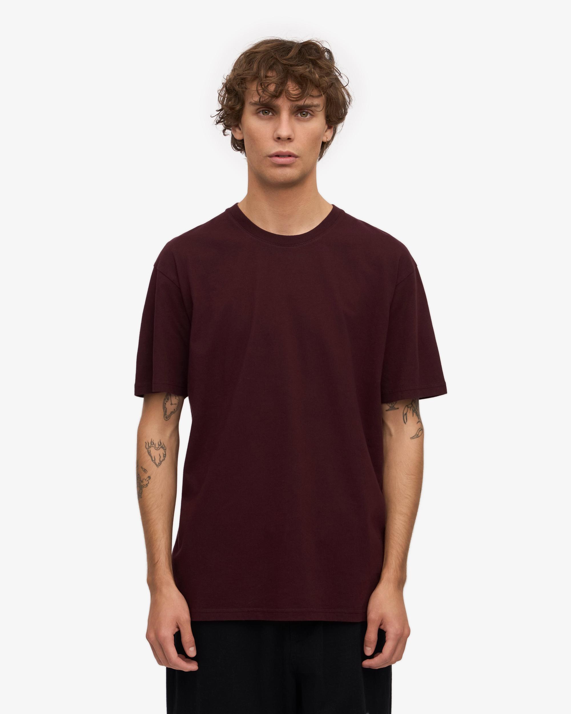 Classic Organic Tee - Oxblood Red Product Image