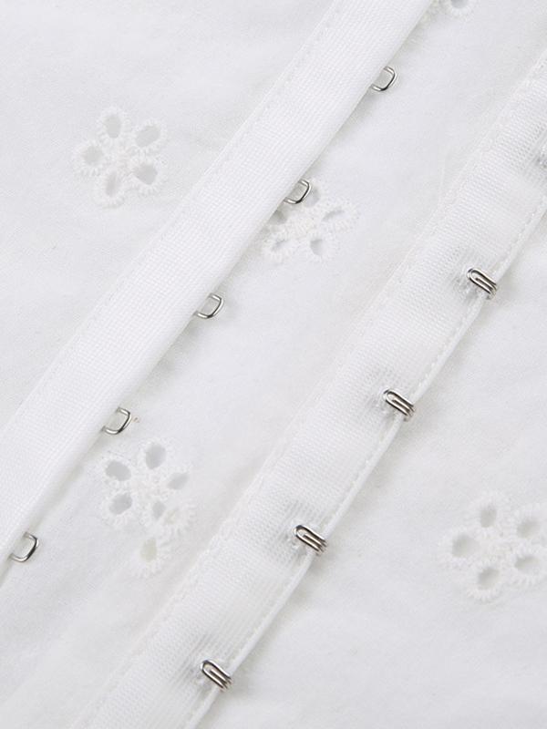 Tie Up Broderie Lace Bandeau Top Product Image