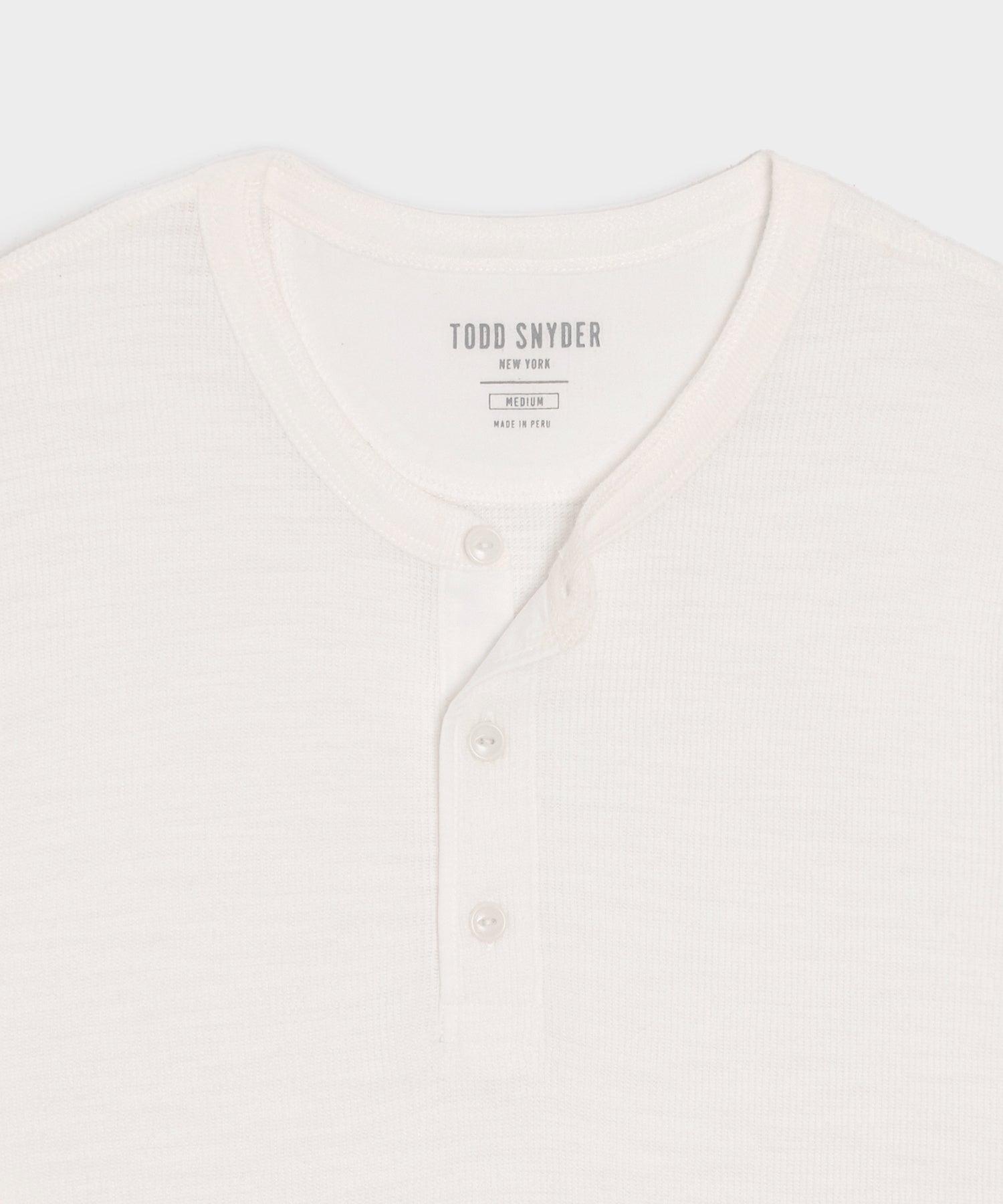 Lightweight Mini Waffle Henley Product Image