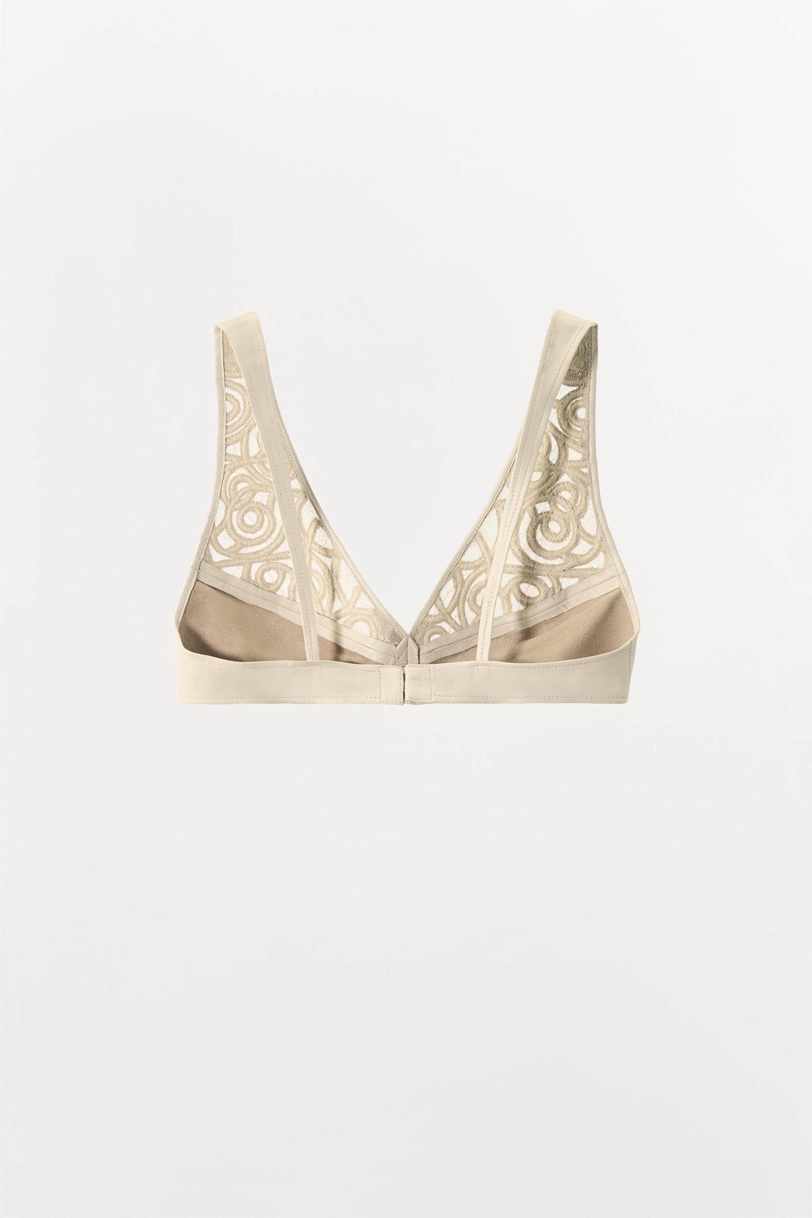 LEATHER TRIM TRIANGLE BRA Product Image