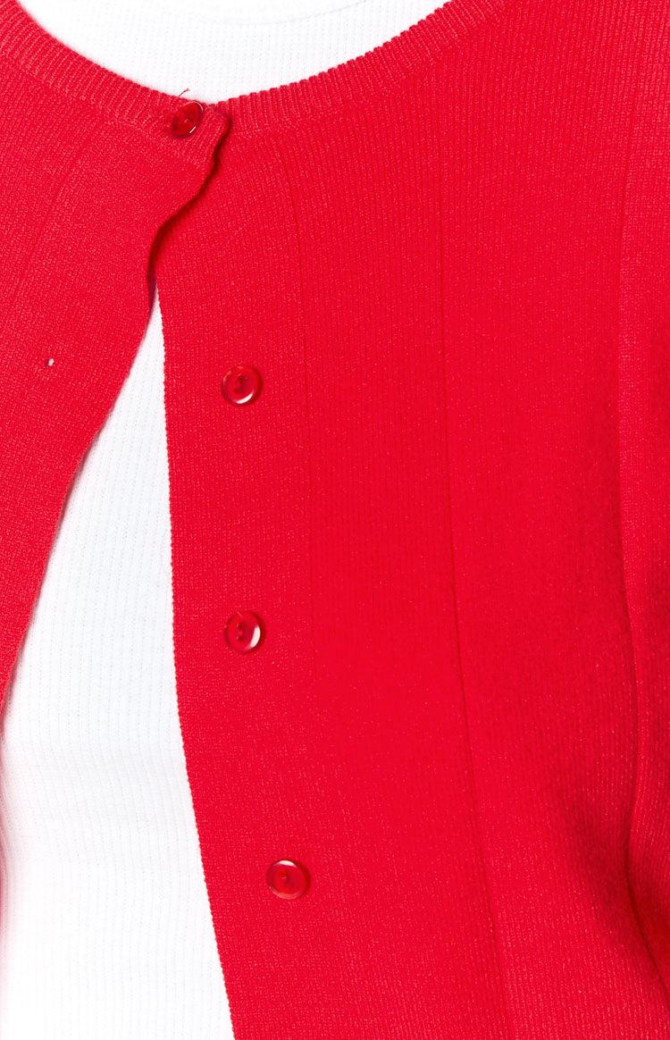 Mason Red Cardigan Product Image