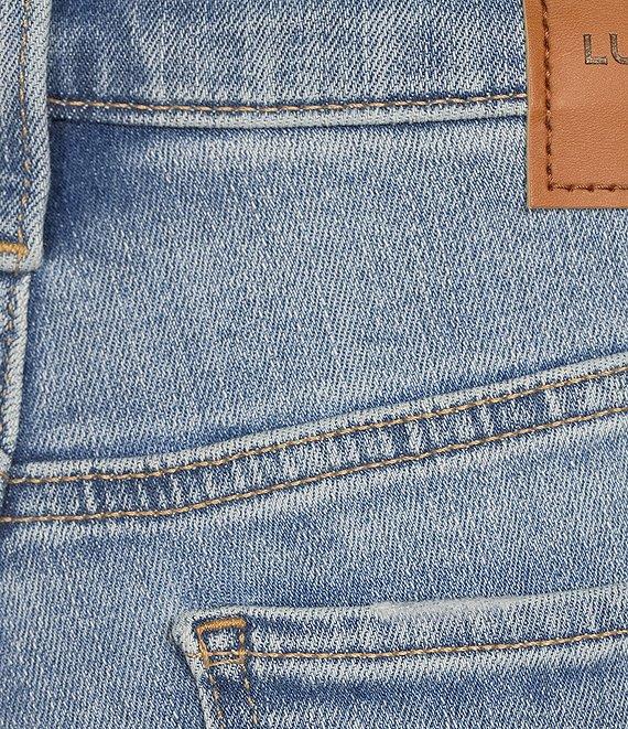 Lucky Brand Sweet Crop Stretch Denim Mid-Rise Straight Leg Jeans Product Image