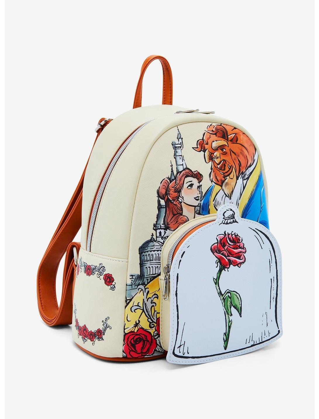 Loungefly Disney Beauty And The Beast Couple Rose Mini Backpack Product Image
