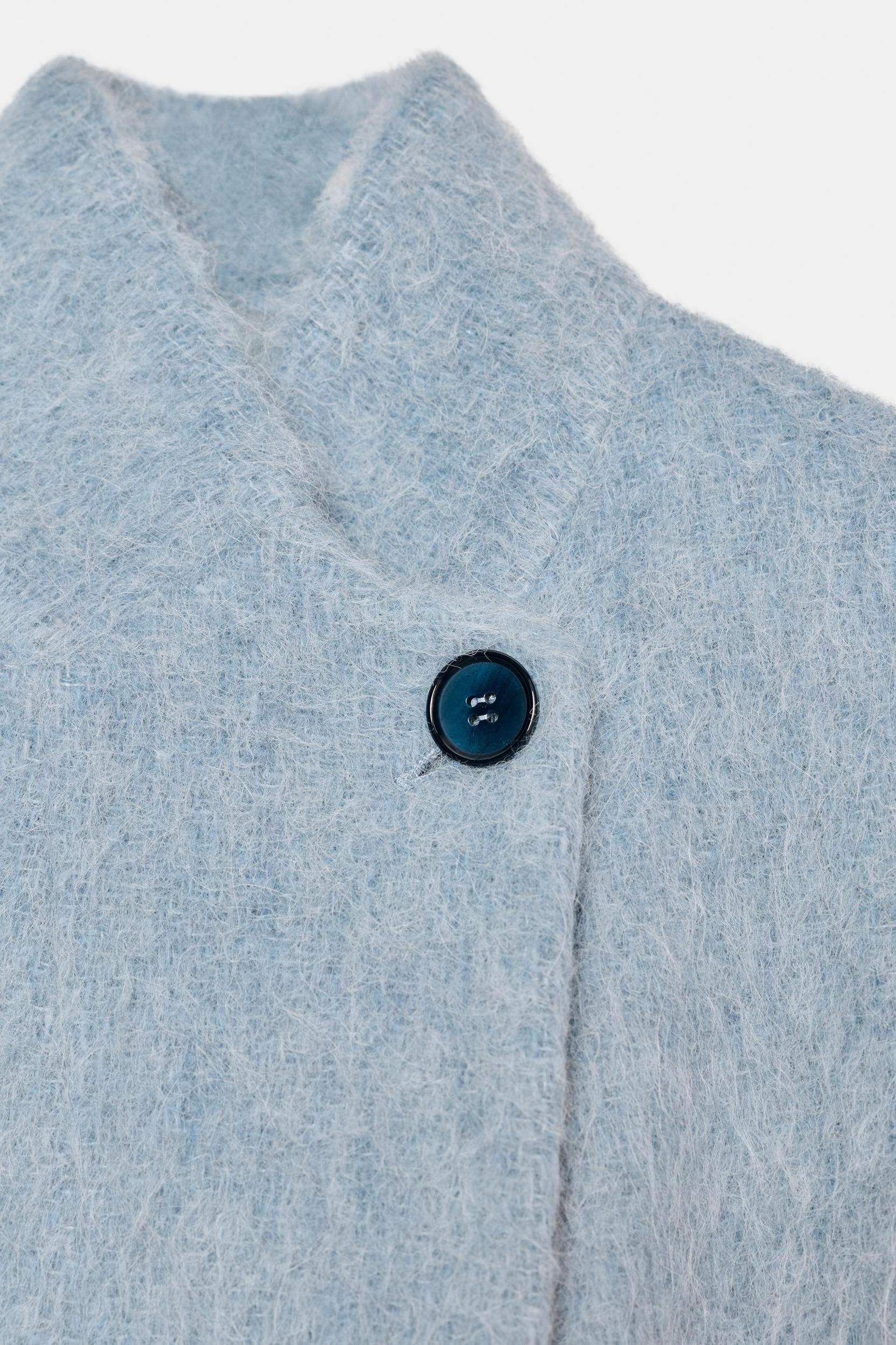 STRAIGHT COAT WITH MANTECO WOOL ZW COLLECTION Product Image