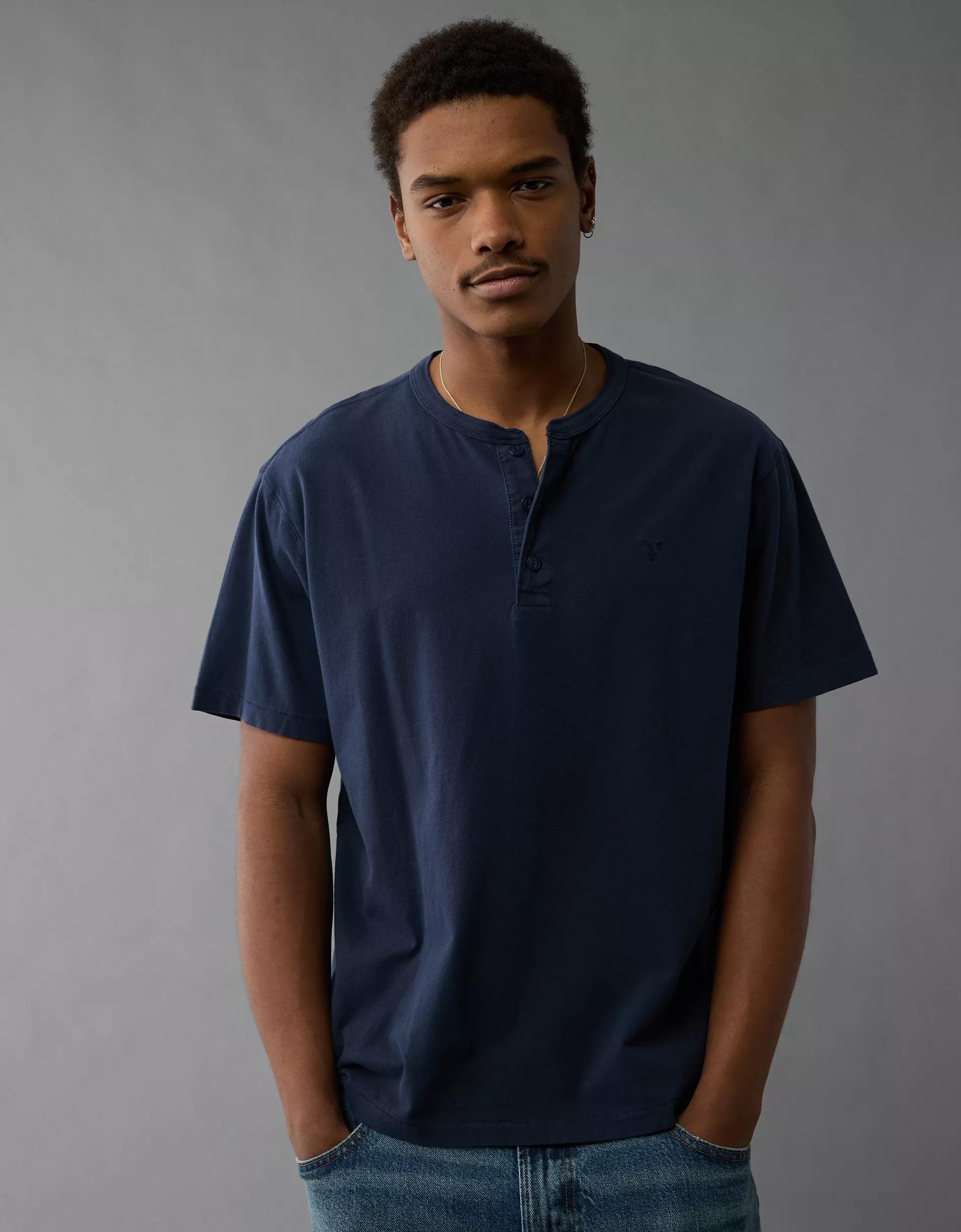 AE Lived-In Henley T-Shirt Product Image