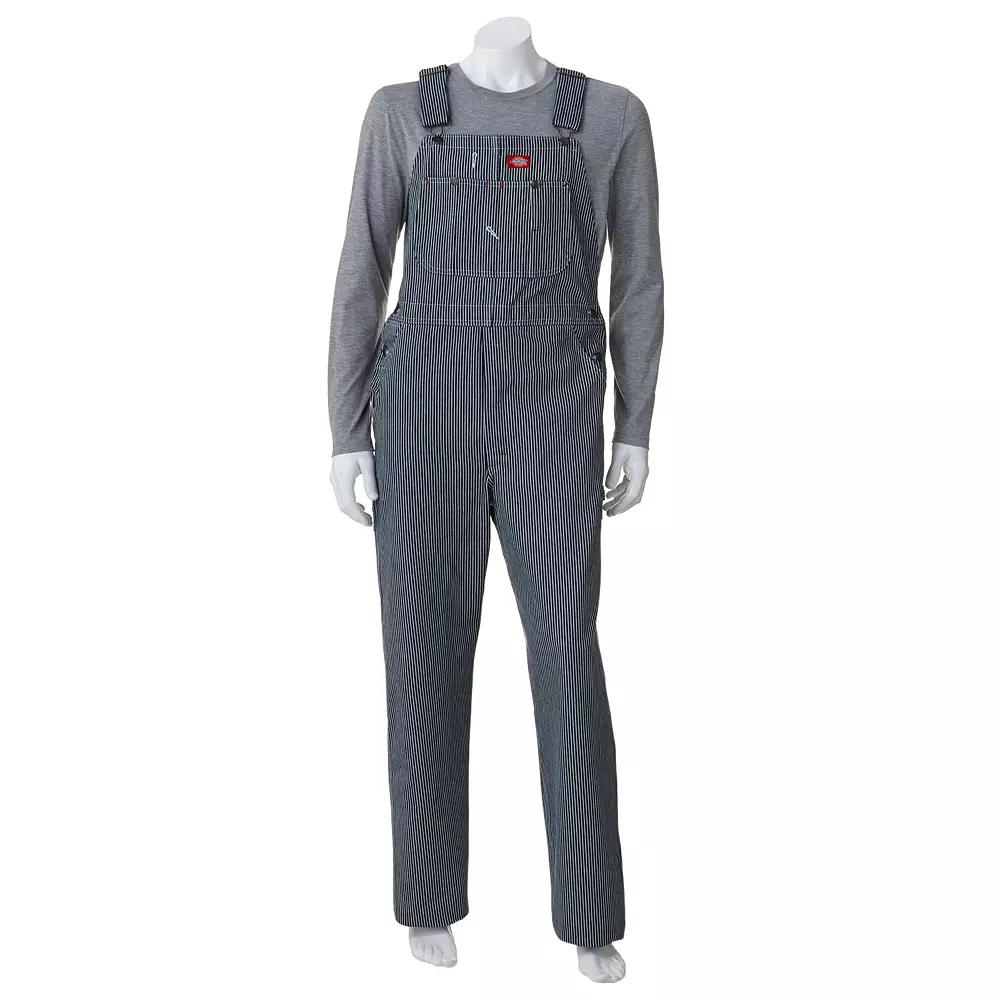 Men's Dickies Striped Bib Overalls,  Product Image