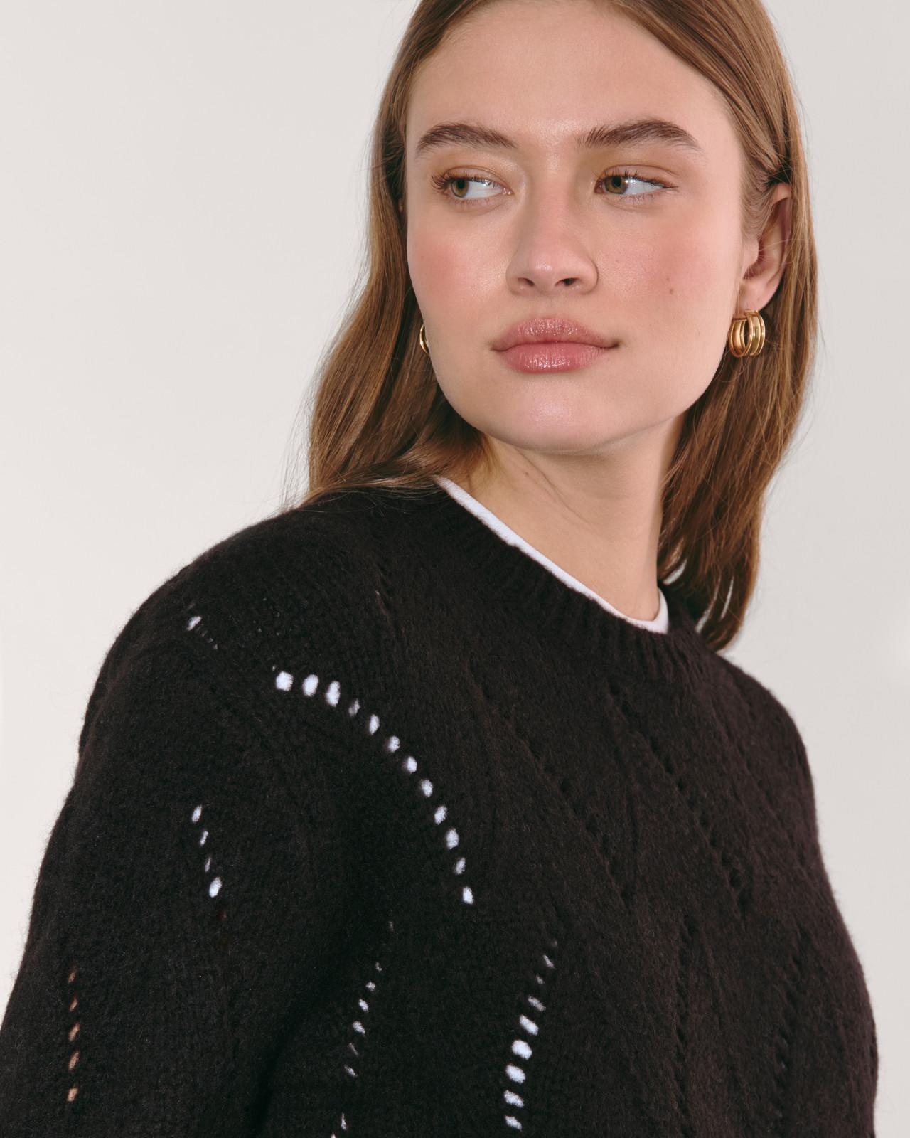 Womens Pointelle Sweater in Cloud by Everlane Product Image