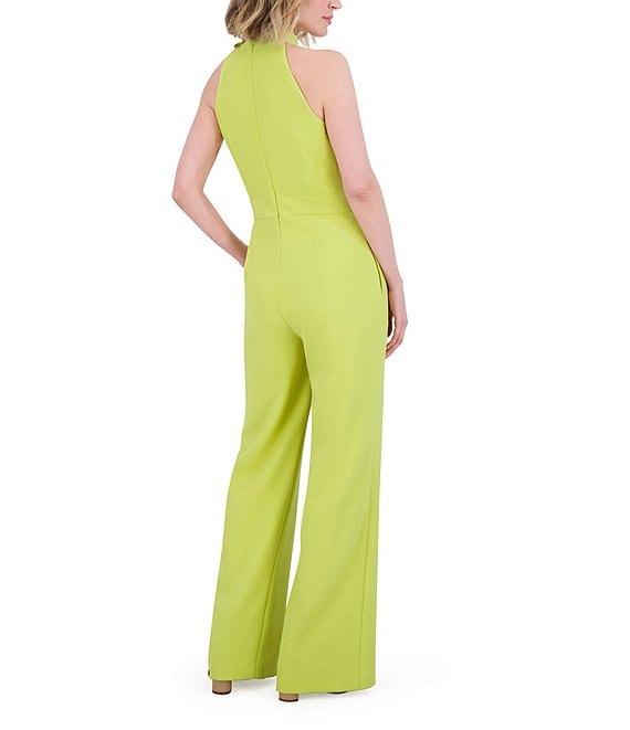Vince Camuto Sleeveless Bow Tie Mock Neck Jumpsuit Product Image