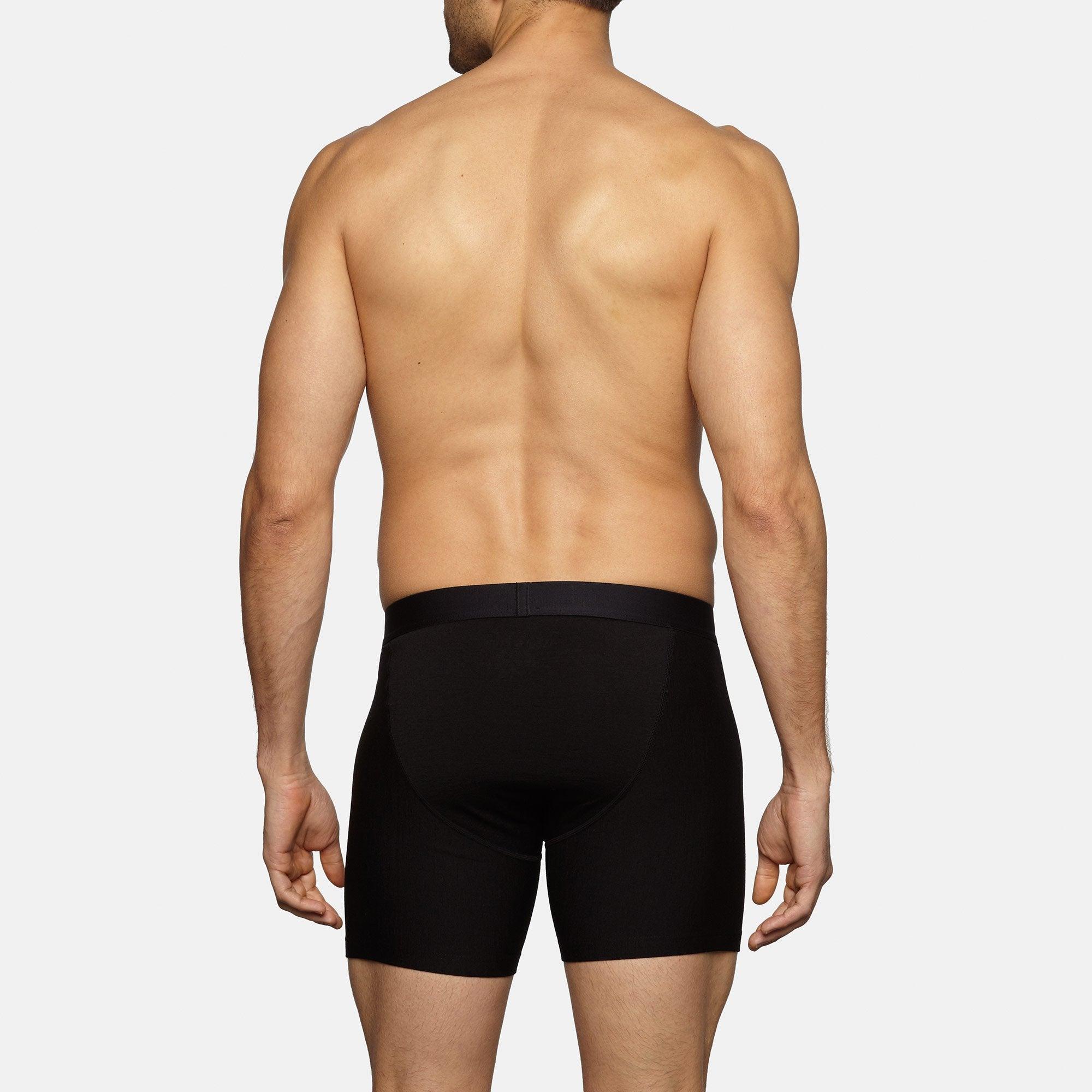 Merino Wool Boxer Briefs | Black Product Image
